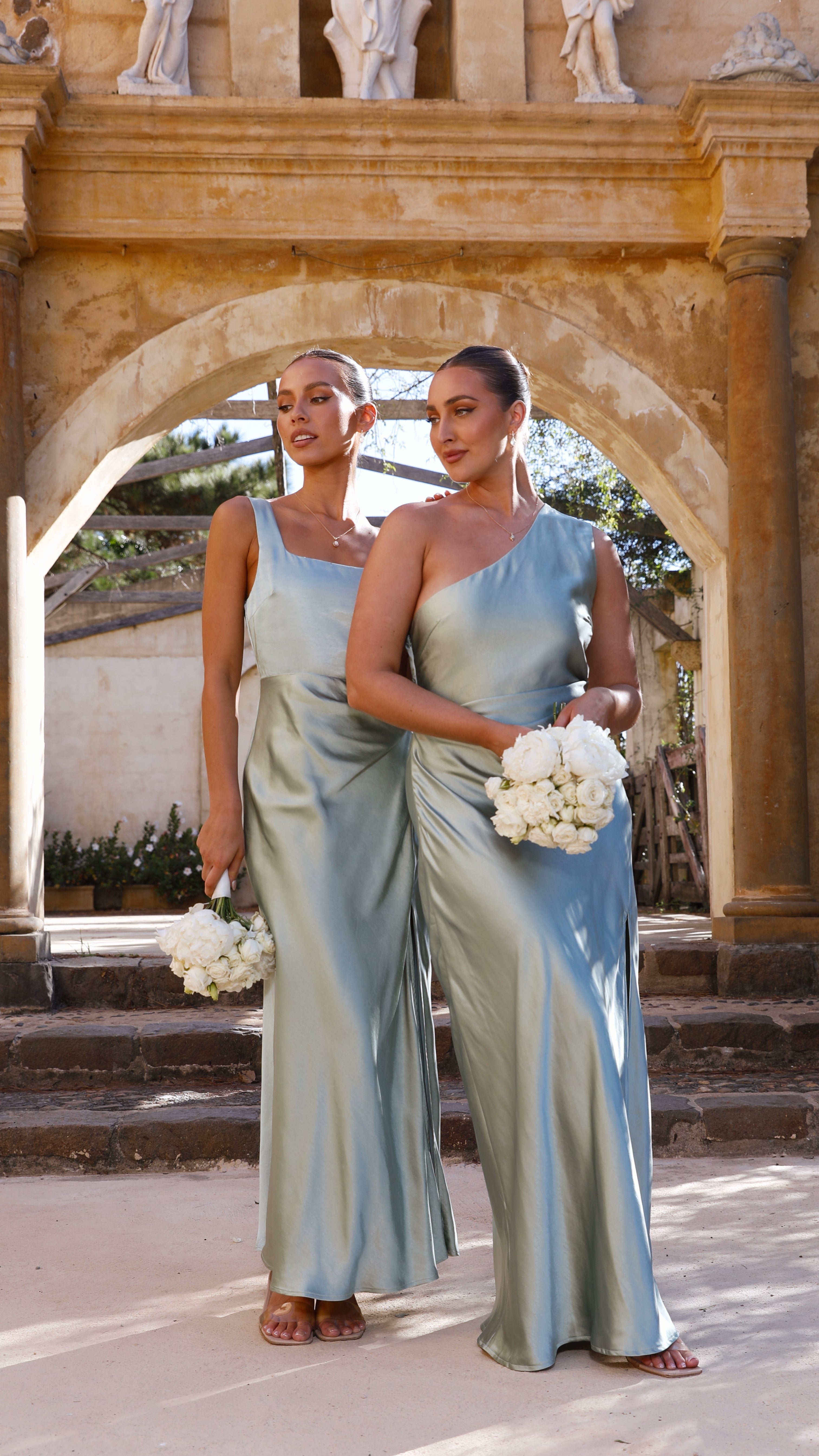 Alaria Maxi Dress in Sage Green - Flowy Long Summer Dress for Women, Perfect for Beach Vacations, Weddings & Casual Outings