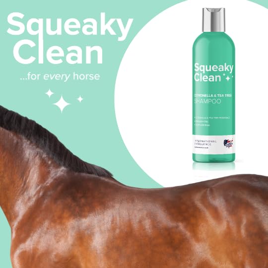 Equine America Citronella & Tea Tree Horse Shampoo - Natural Fly & Insect Repellent for Horses & Ponies - Ideal for Grooming, Bathing & Outdoor Riding Protection