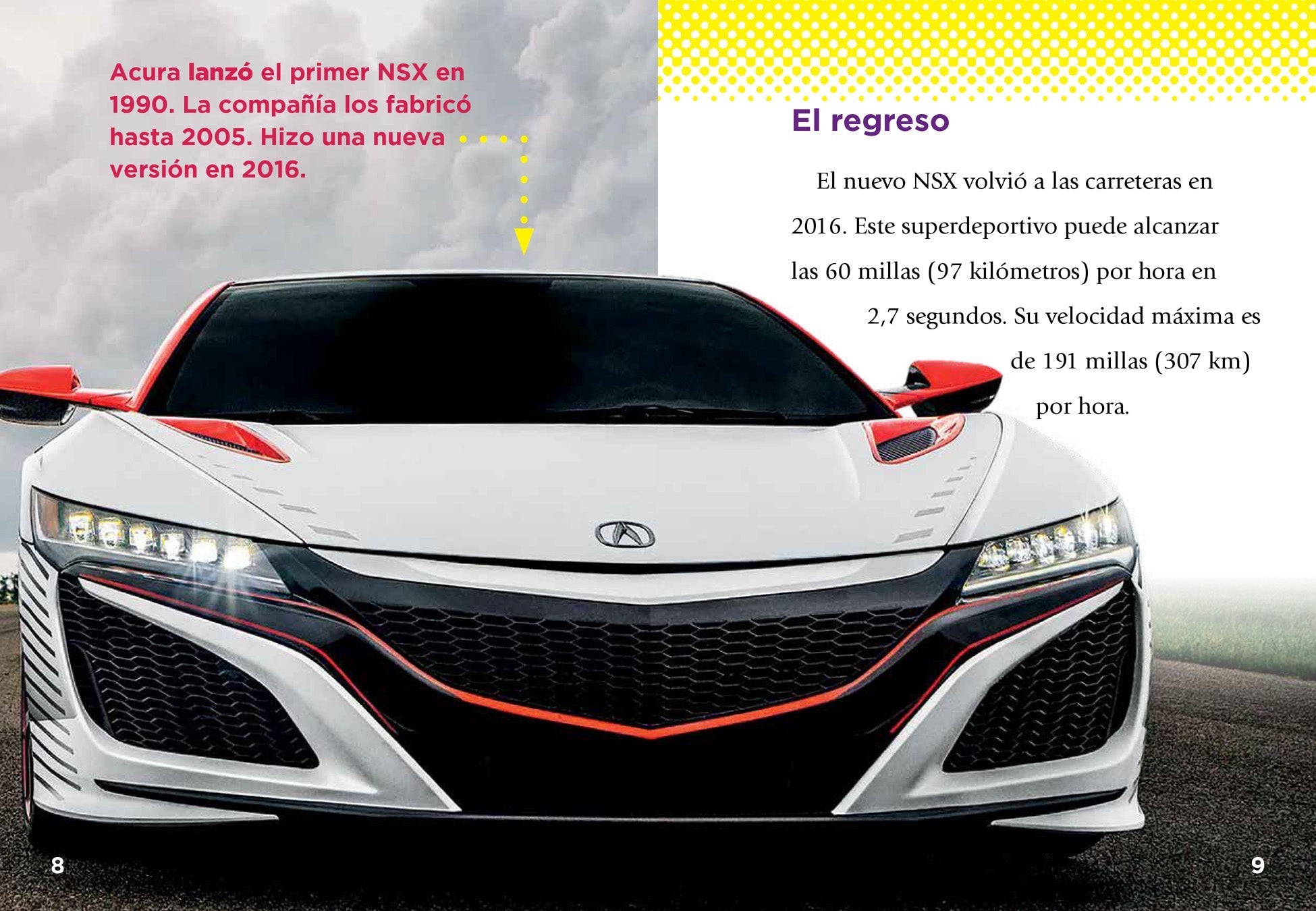 Acura NSX Diecast Model Car 1:18 Scale - Collectible Sports Car Toy for Adults & Kids - Perfect for Display, Gifts, and Racing Enthusiasts