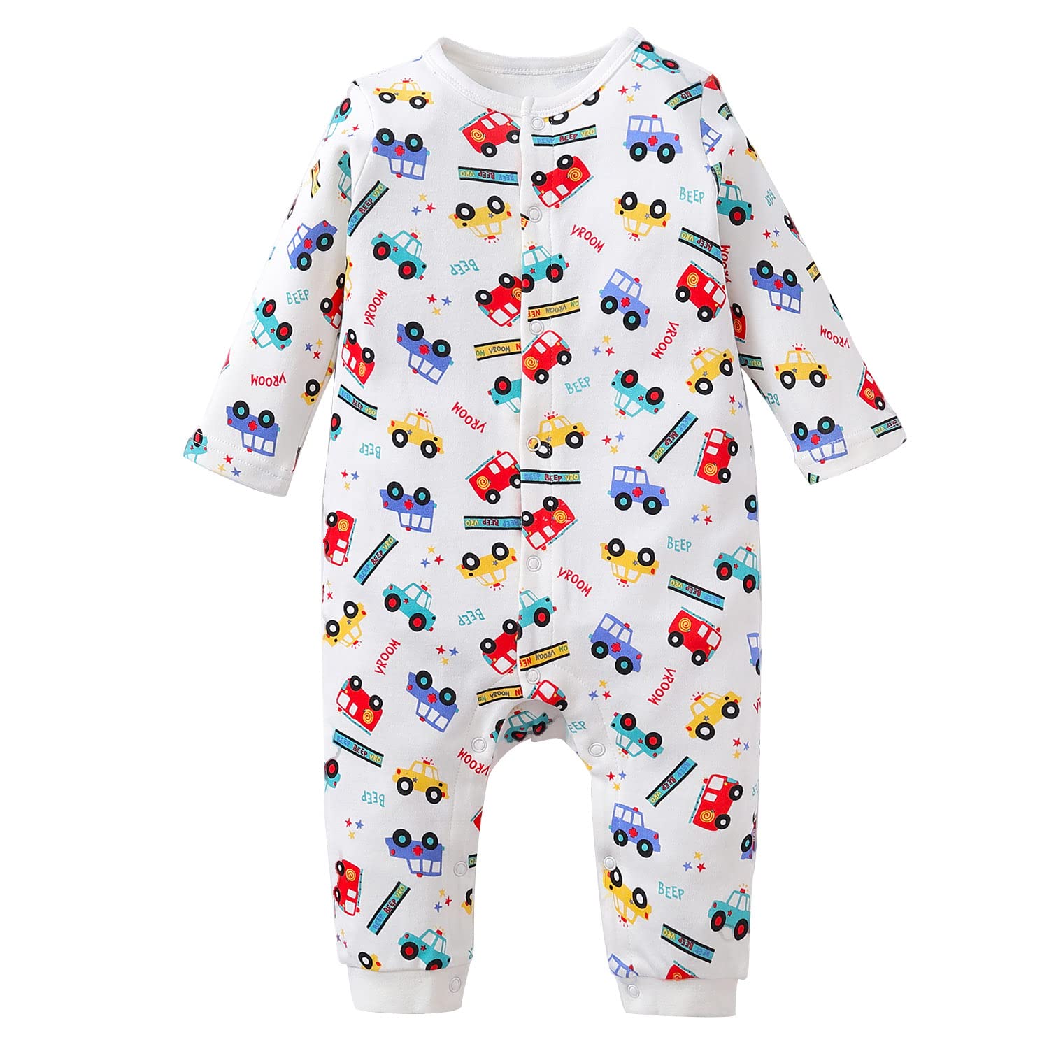 Zanie Kids Baby Boys Rompers - Soft Cotton Jumpsuit for Infant & Toddler Boys | Perfect for Playtime, Daycare & Family Outings