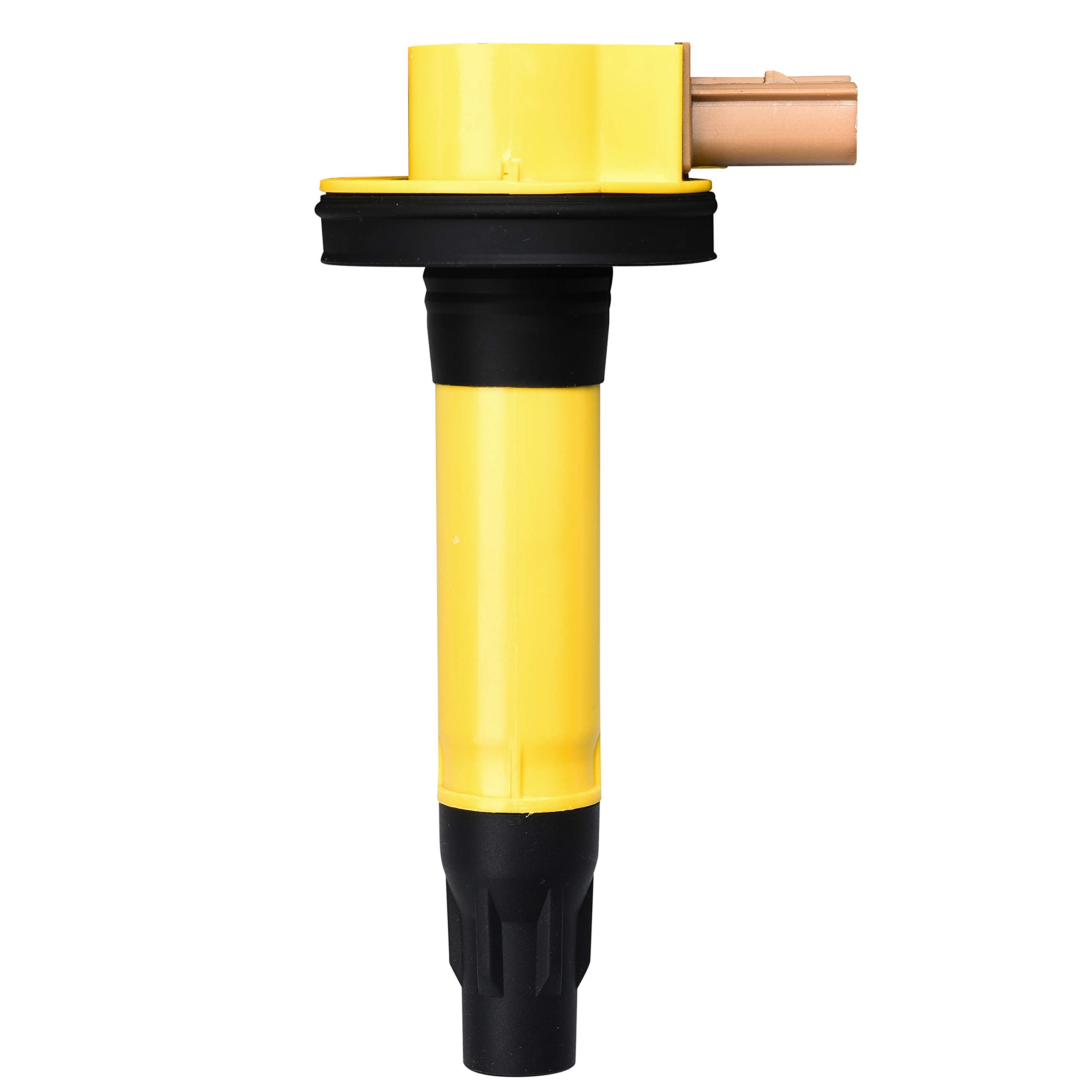 ENA Set of 6 Yellow Ignition Coil Packs - Compatible with 2014-2019 Ford F150, Explorer, Expedition, Flex, Lobo, Transit, Taurus & Lincoln MKS, MKT, Navigator - Replacement for UF646 - Perfect for 3.5L V6 Ecoboost Engine Tune-Ups & Performance Upgrades