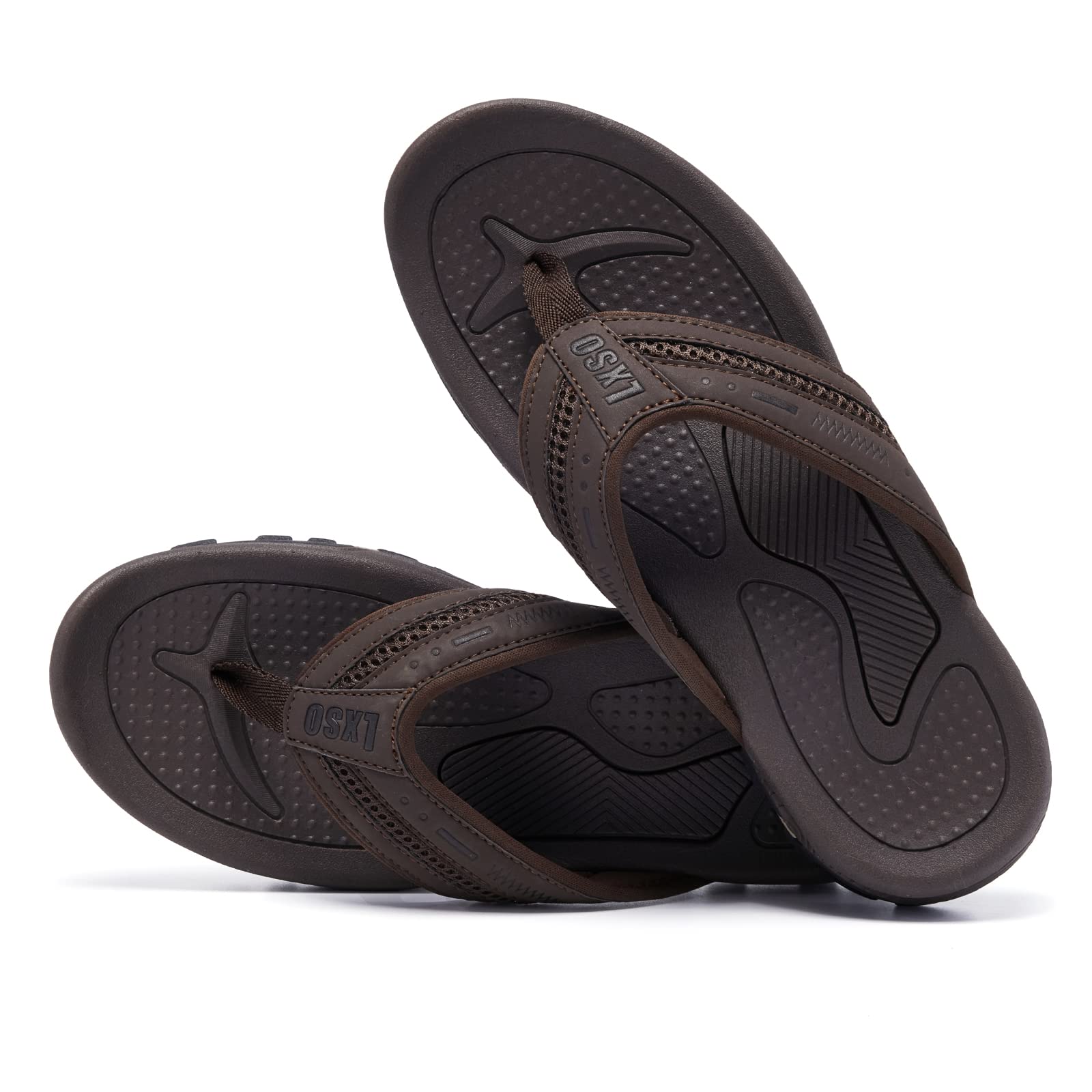 **Men's Flip Flops - Comfortable Beach Thong Sandals with Arch Support, Water Resistant & Quick-Dry Shower Shoes for Pool, Travel & Relaxation**