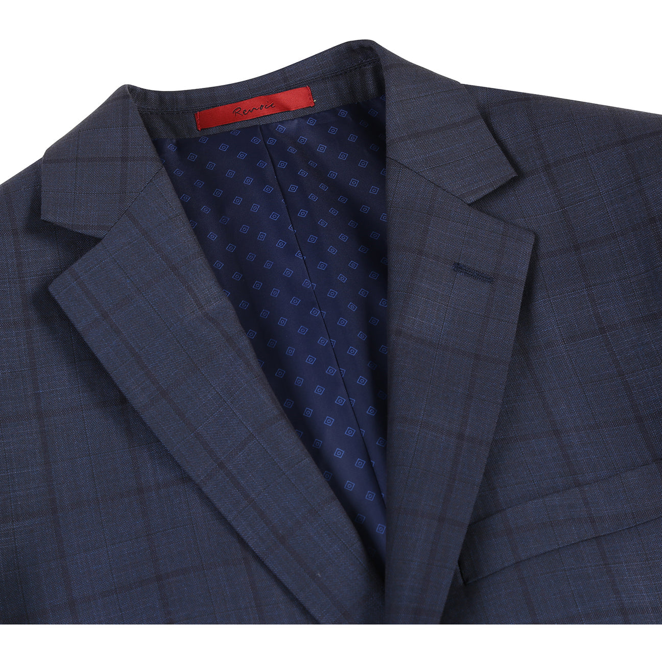 Renoir Alessandro Vitello Slim Fit Navy Suit - Size 36 | Premium Men's Business Attire for Office, Weddings & Formal Events