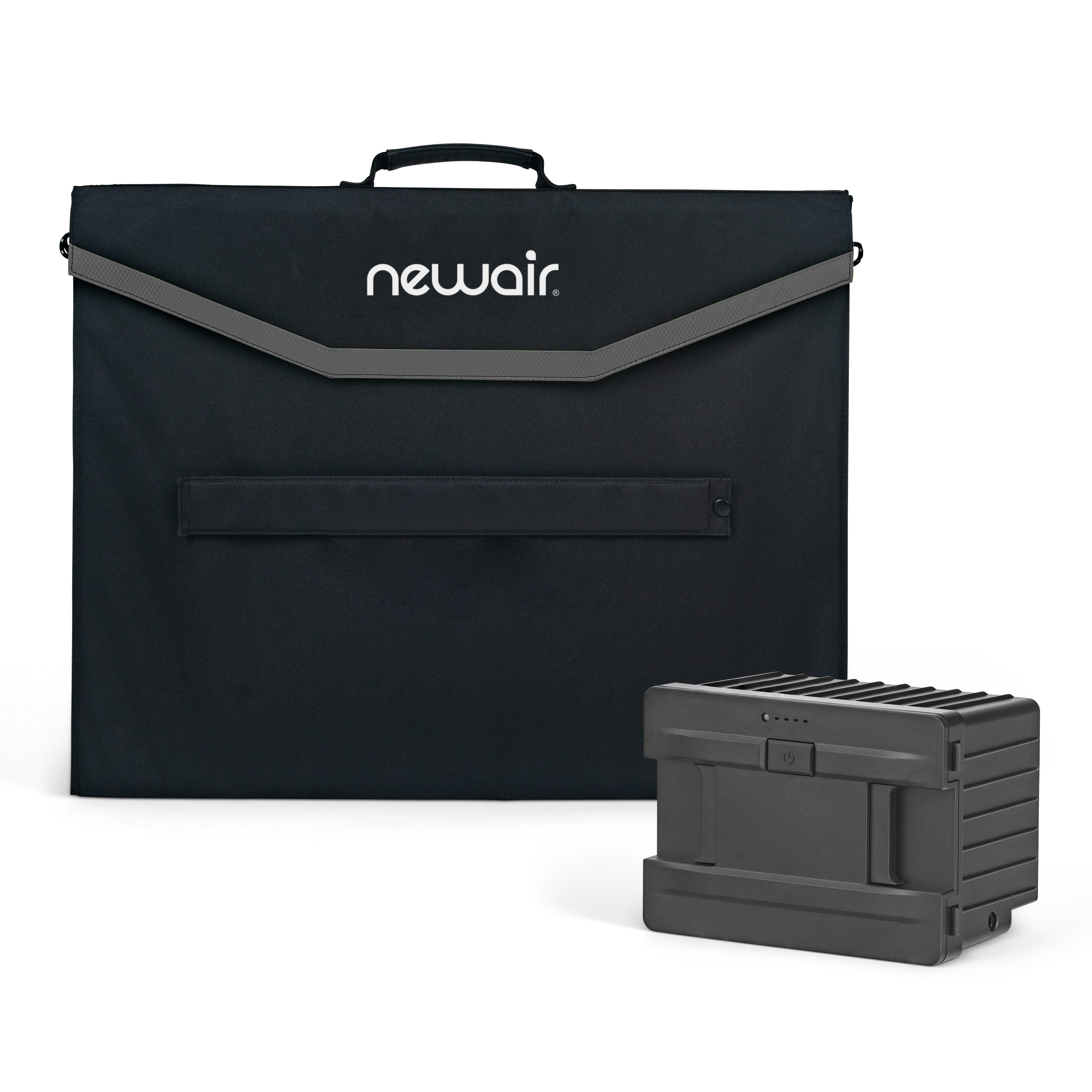 Newair® Portable Solar Power Generator Kit - 1000W Solar Panel & Battery for Outdoor, Camping, RV, Emergency Backup Power - Perfect for Jobsite Cooler, Off-Grid Living & Power Outages