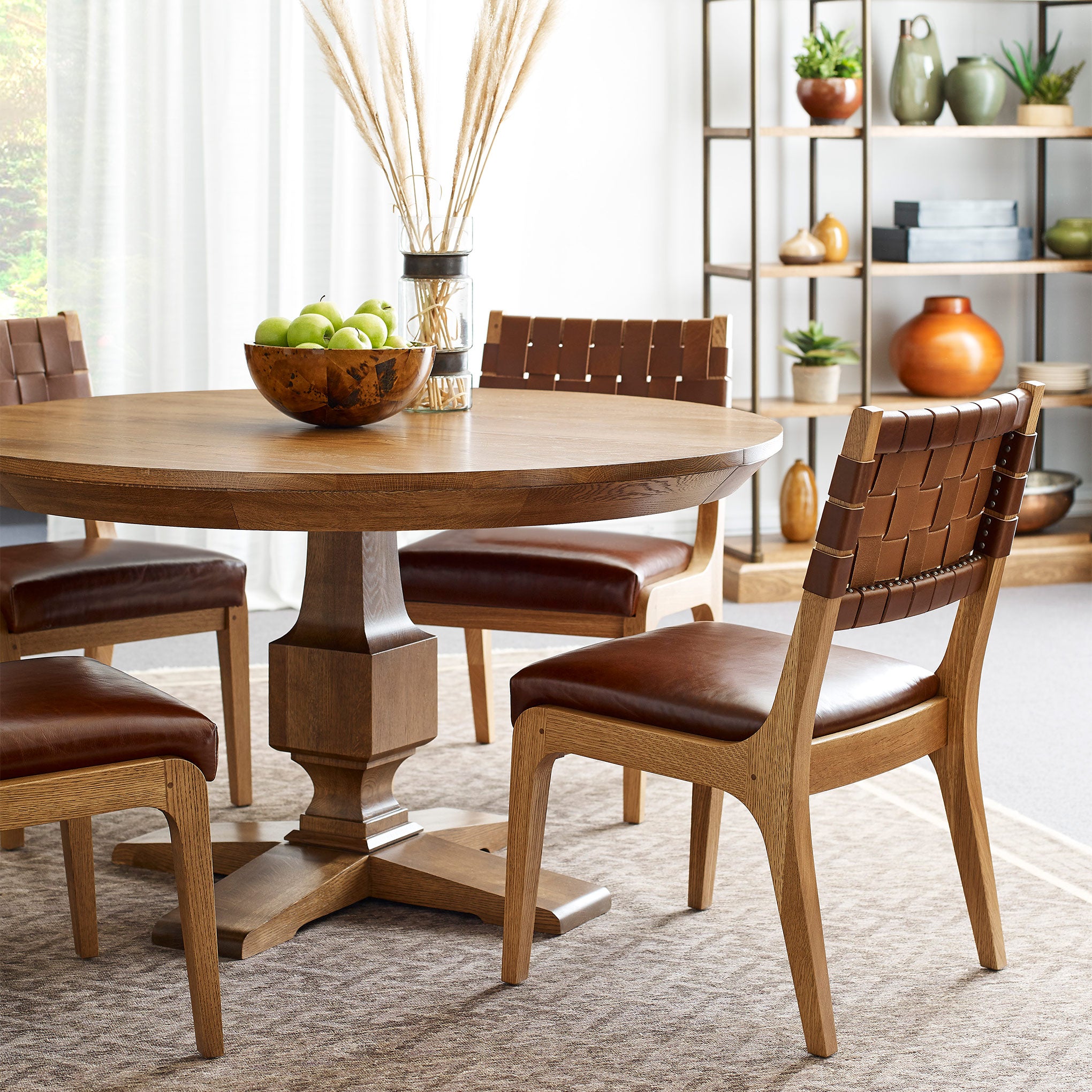Welland Modern Dining Chair - Sturdy Wooden Kitchen Chair with Upholstered Seat - Perfect for Dining Room, Kitchen, Breakfast Nook & Home Office