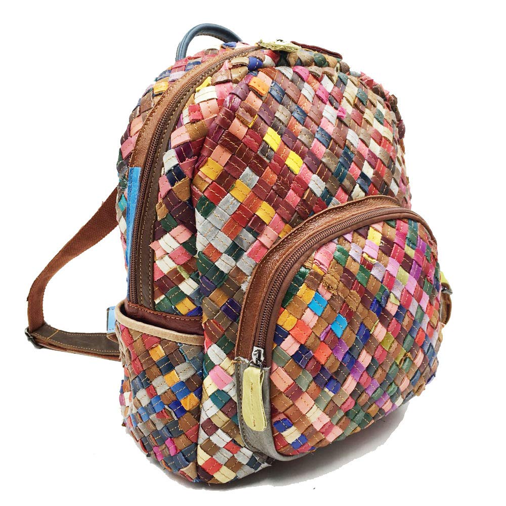 Stylish Leather Backpack for Women - Trendy & Colorful Fashion Daypack - Perfect for Work, Travel & Daily Use