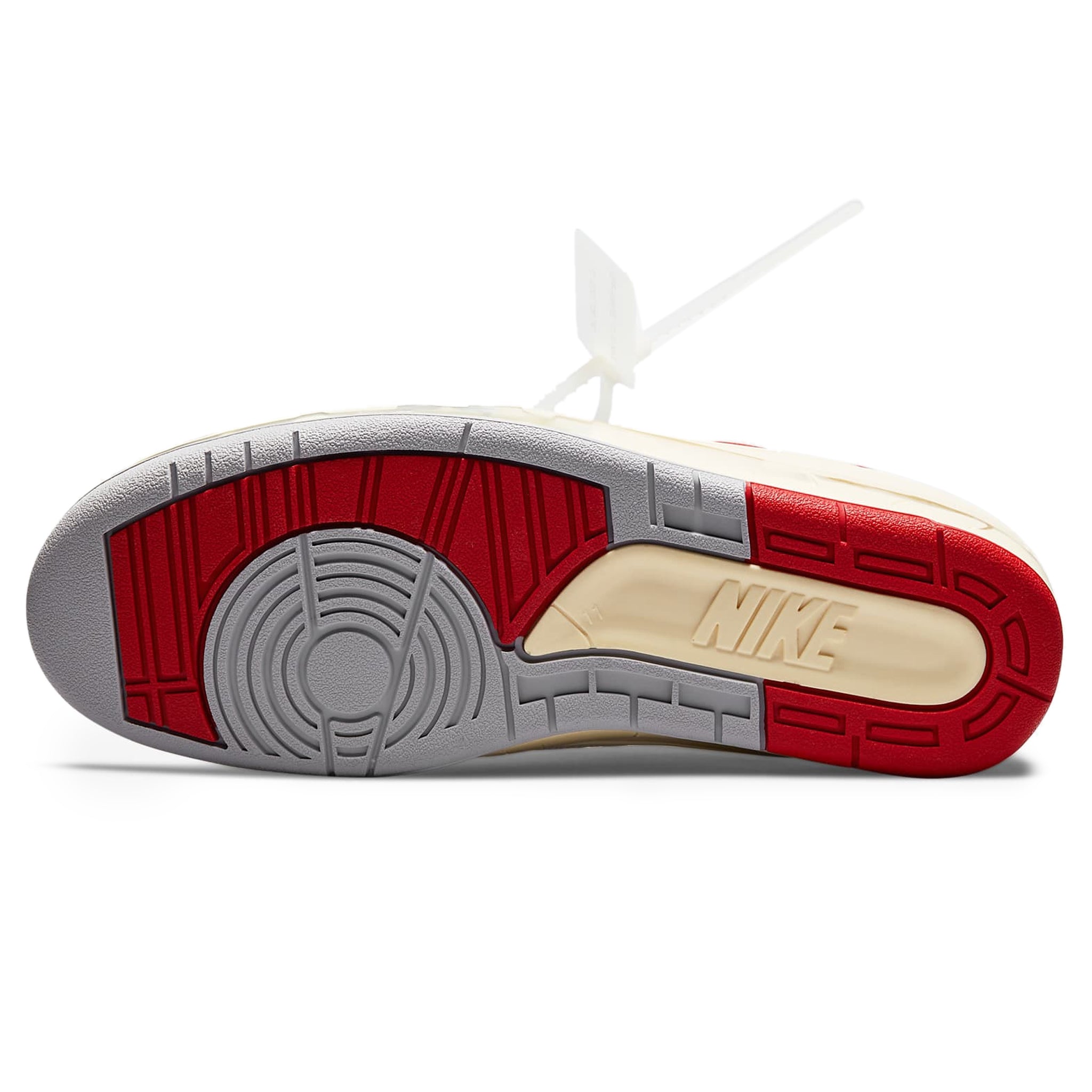Air Jordan 2 X Off-White Retro Low Sneakers - White & Varsity Red Basketball Shoes for Men | Streetwear Fashion & Casual Wear