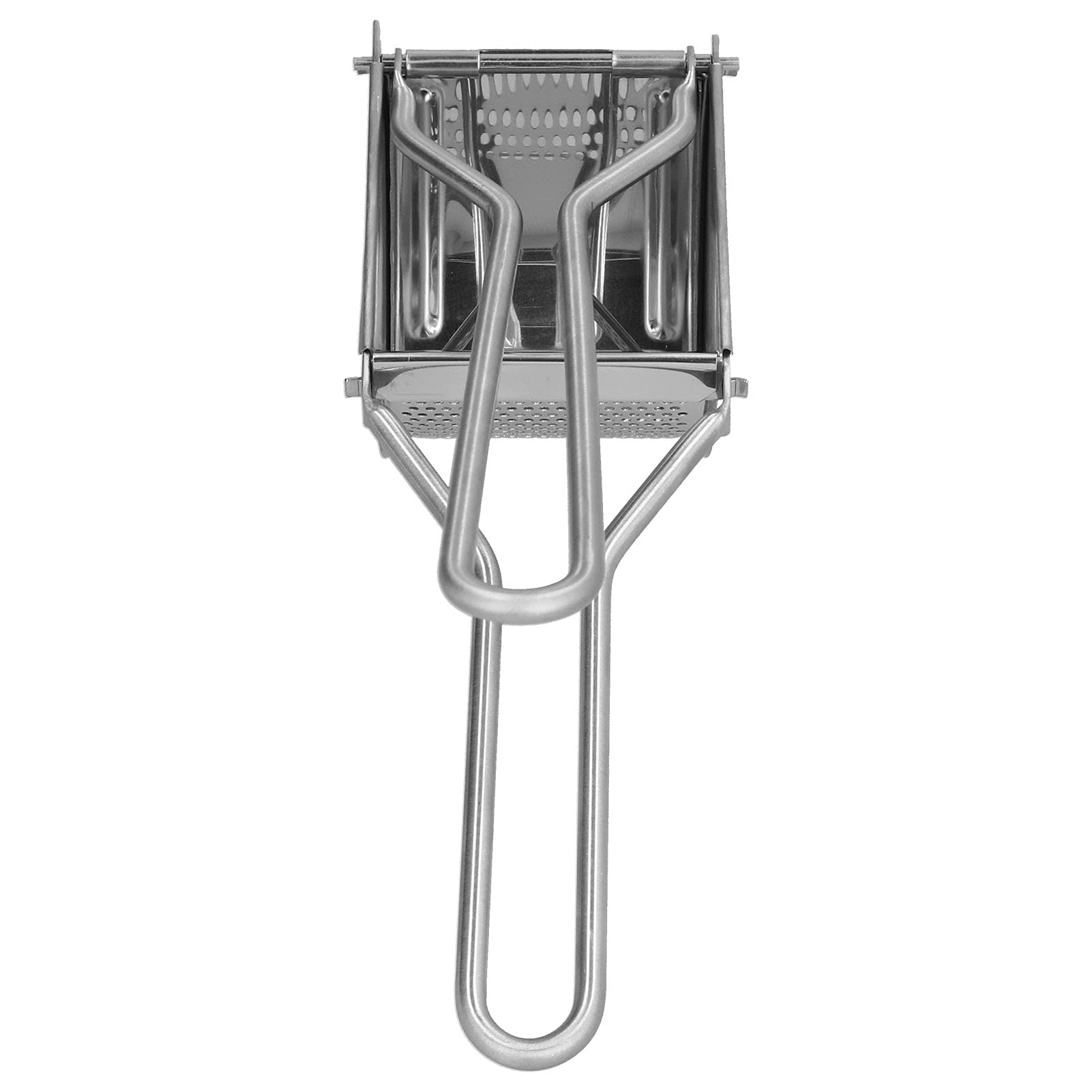 Stainless Steel Potato Masher & Fruit Presser - Heavy Duty Manual Kitchen Tool for Smooth Mashed Potatoes, Guacamole & Purees - Perfect for Home Cooking & Meal Prep