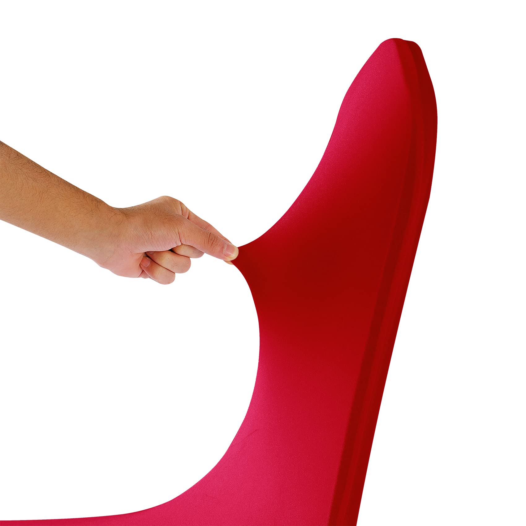 100PCS Stretch Spandex Chair Covers - Washable Removable Elastic Chair Protectors for Living Room, Party, Banquet, Wedding & Hotel Events (Red) - Perfect for Home Decor, Event Styling & Furniture Protection
