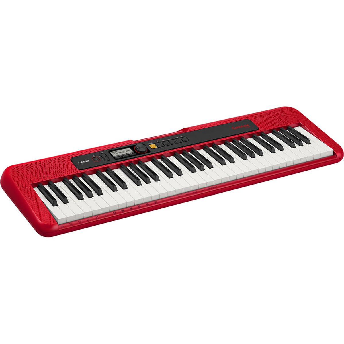 Casio CT-S200 61-Key Portable Digital Piano Keyboard with 400 Tones, Stand, Headphones & Sustain Pedal - Red | Ideal for Beginners, Home Practice & Live Performances