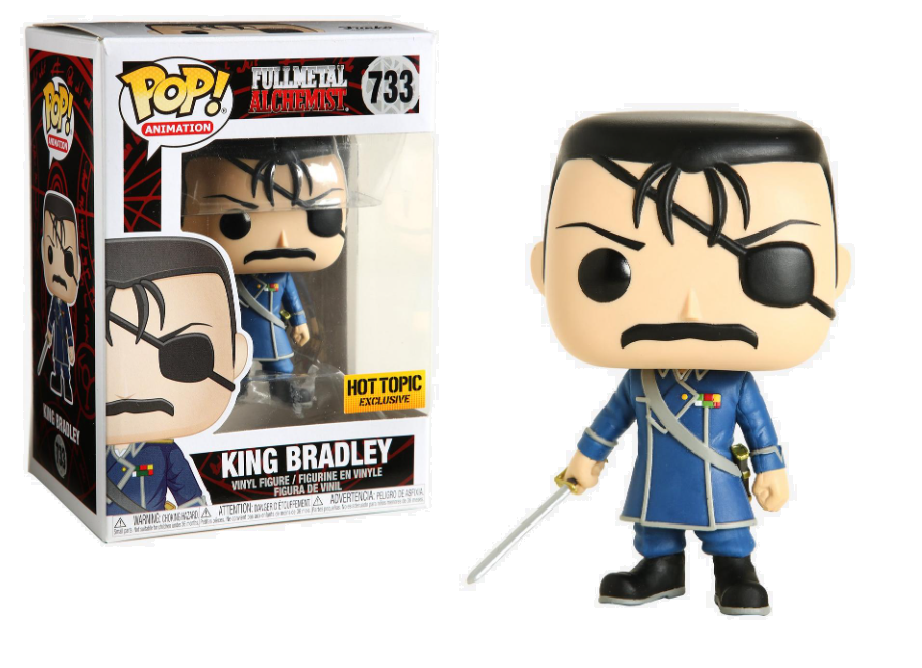 Full Metal Alchemist King Bradley Exclusive Pop Vinyl Figure - Hot Topic Collectible - Perfect for Anime Fans & Display Shelves