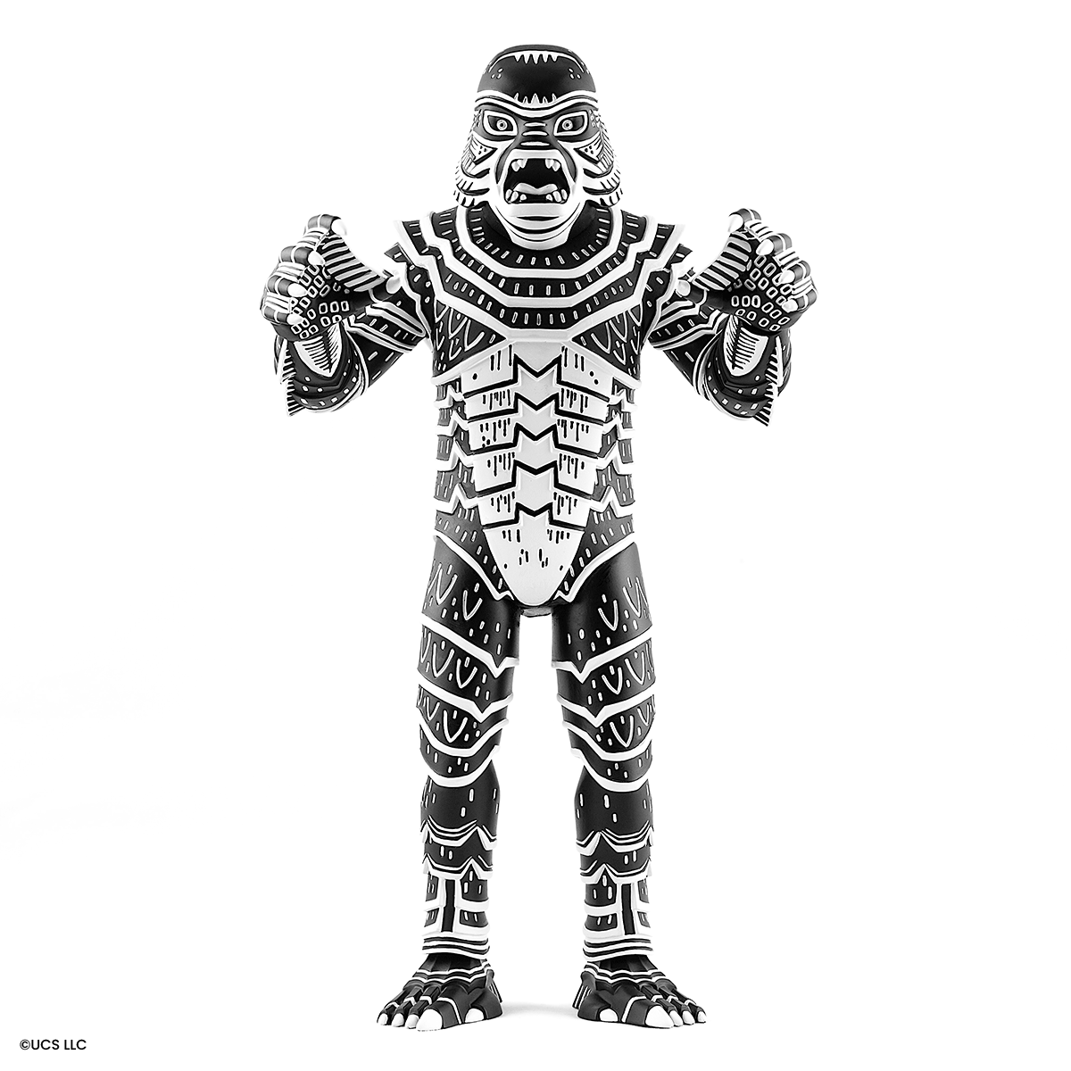 Creature From The Black Lagoon Vinyl Figure - Attack Peter Designer Collectible - Linocut Art Variant - Perfect for Horror Movie Fans & Vinyl Art Collectors