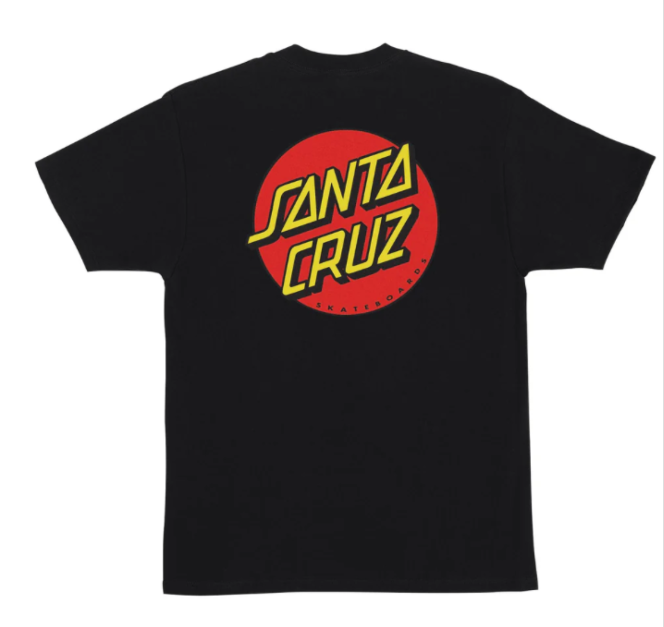 Santa Cruz Classic Dot XXL Black T-Shirt - Soft Cotton Tee for Skateboarding & Streetwear Fashion