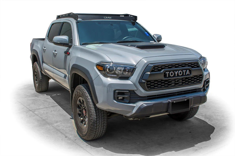 2016-2023 Toyota Tacoma Double Cab DV8 Roof Rack - Heavy Duty Aluminum Alloy Cargo Carrier for Off-Road Camping & Outdoor Adventures