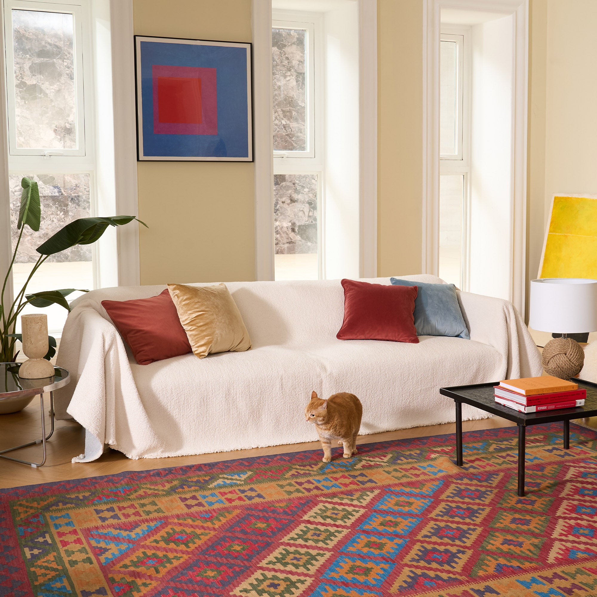 Soft & Cozy Winter Sofa Cover - Stretchable Couch Protector for Living Room, Bedroom - Perfect for Cold Weather & Home Decor