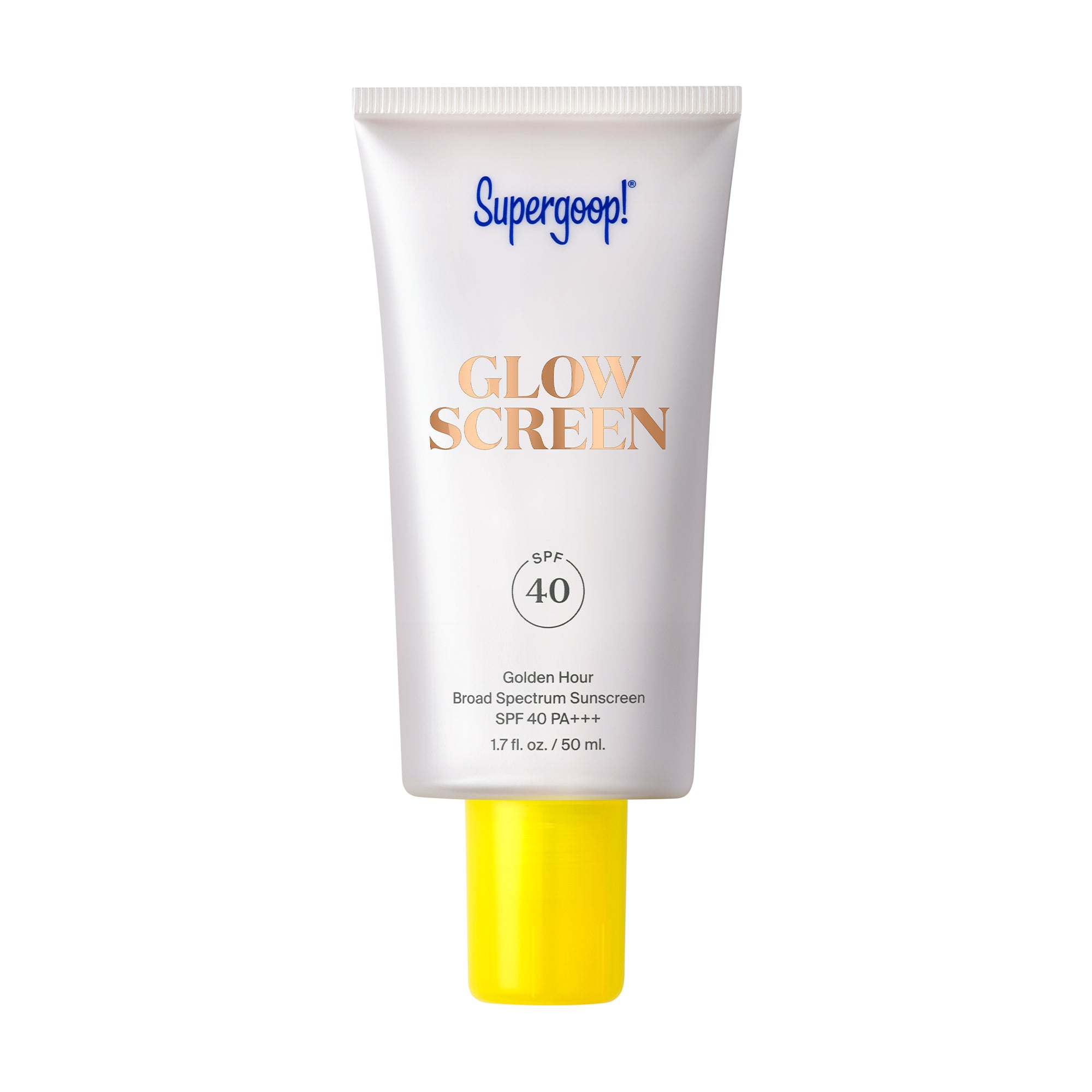 Supergoop! Glowscreen SPF 40 Sunscreen with Hydrating Hyaluronic Acid & Vitamin B5 - Daily Face Moisturizer for a Radiant Glow - Perfect for Beach Days & Makeup Primer