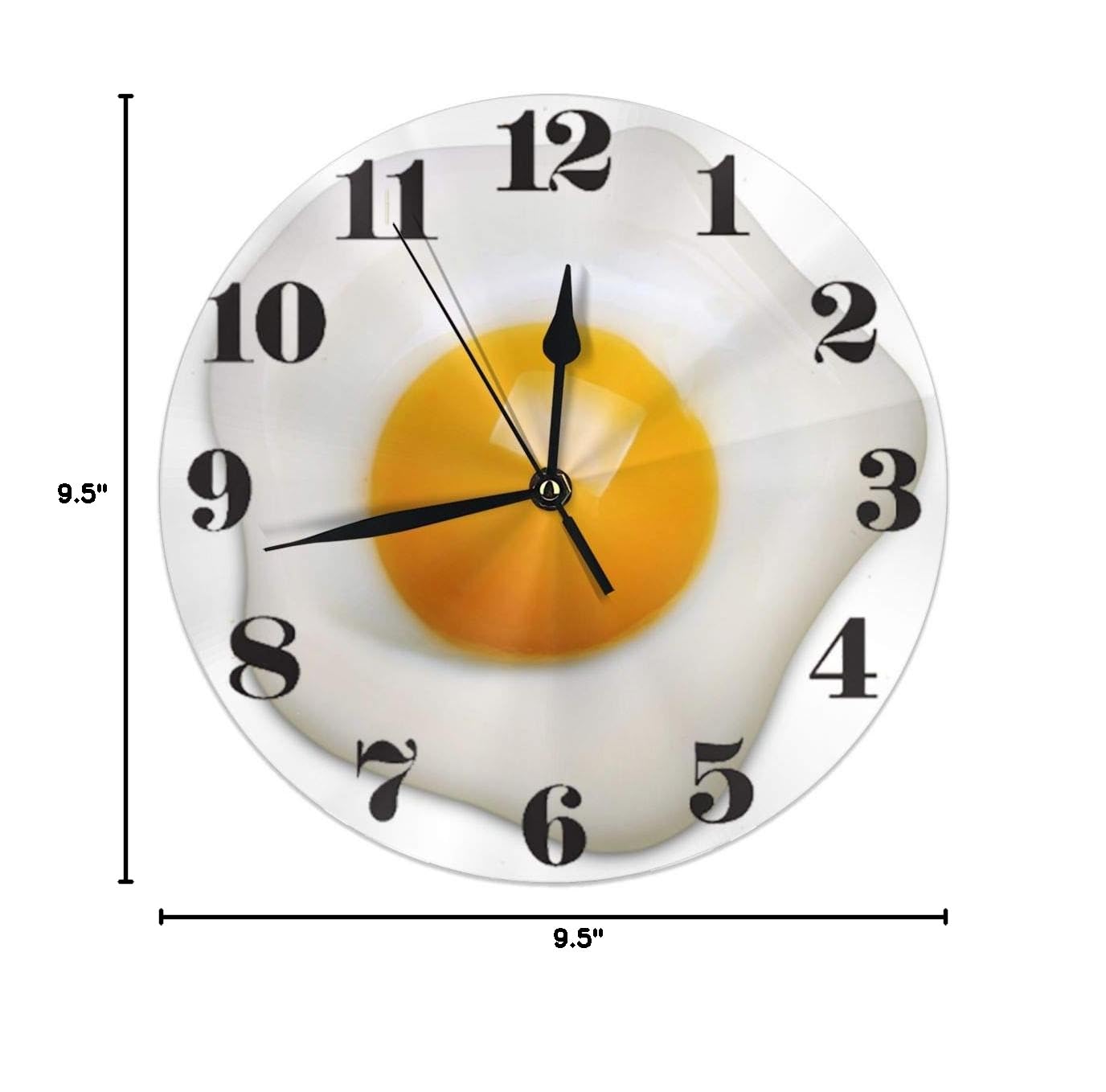 KiuLoam Silent Non-Ticking Round Wall Clock - Battery Operated, Easy to Read Decorative Clock for Home, Office, School & Kitchen | Perfect for Students, Cooking Timer & Modern Wall Art Decor