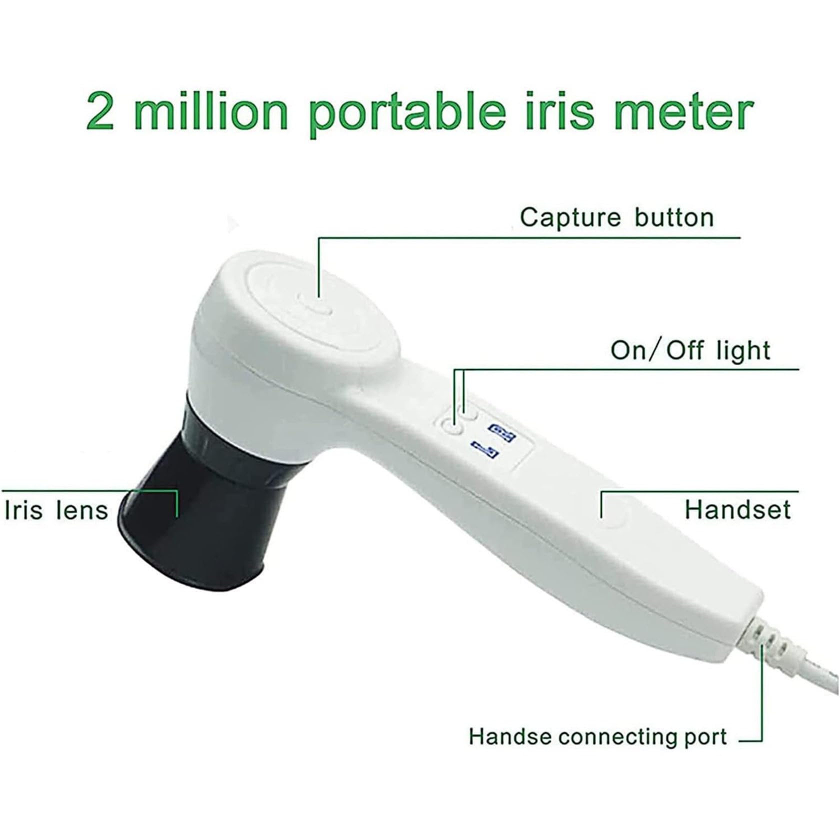 Automatic Iris Detector Camera - Professional Iridology Analysis Tool with Adjustable Focus for Eye Health Diagnosis | Perfect for Naturopaths, Holistic Practitioners & Eye Care Specialists