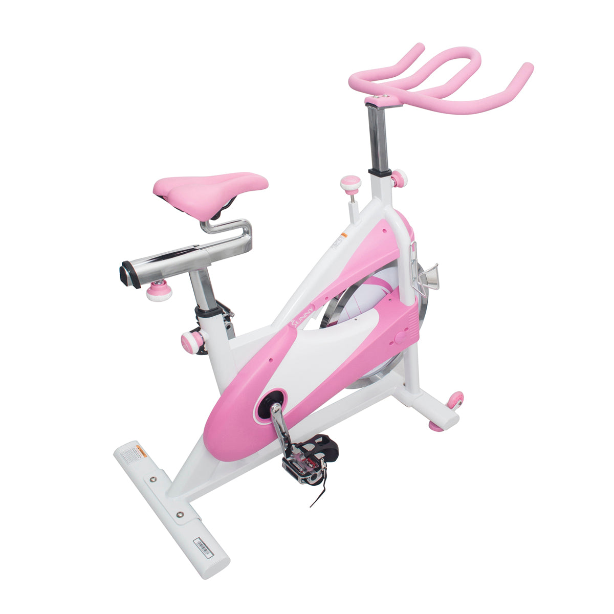 Premium Pink Belt Drive Exercise Bike - Quiet Indoor Cycling Trainer for Home Gym & Cardio Workouts - Perfect for Spin Classes, Weight Loss & Fitness Training