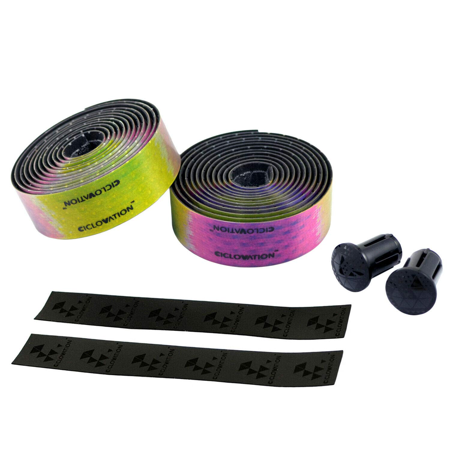 Premium Halo Touch Bar Tape - Non-Slip Rainbow Cycling Handlebar Grip for Road Bikes | Comfortable & Durable Bicycle Handle Wrap | Ideal for Long-Distance Riding, Commuting & Performance Cycling