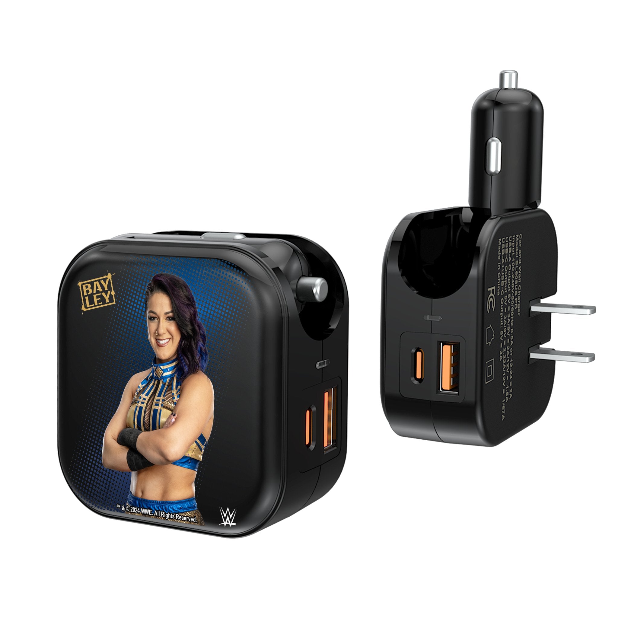 Bayley Superstar 2-in-1 USB A/C Fast Charger with Dual Ports - Perfect for Travel, Home & Office Charging Needs