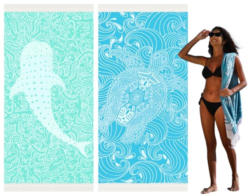 2 Pack Blue Turtle Aque Whale