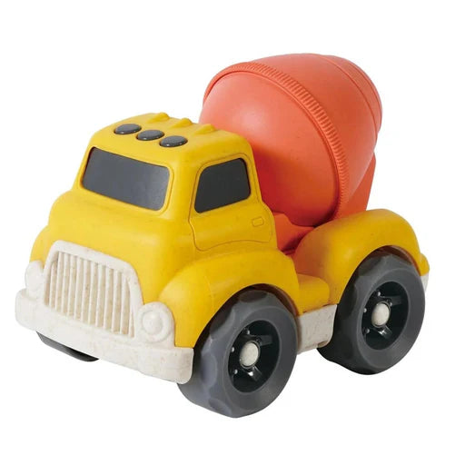 Eco-Friendly 7-Inch Biodegradable Plastic Toy Concrete Mixer Truck - Perfect for Kids' Construction Play, Sandbox Fun & Educational STEM Learning