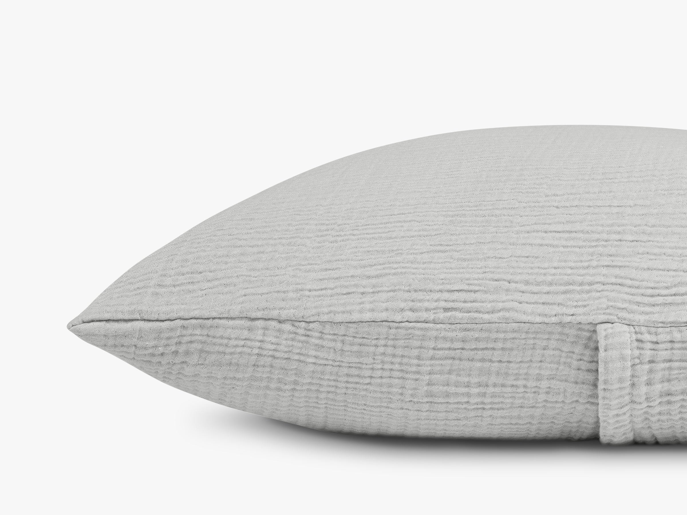 Organic Cloud Cotton Euro Sham Pillowcase - Soft & Hypoallergenic Bedding for Luxury Comfort (Smoke Grey) - Perfect for Master Bedrooms, Guest Rooms & Hotel Decor