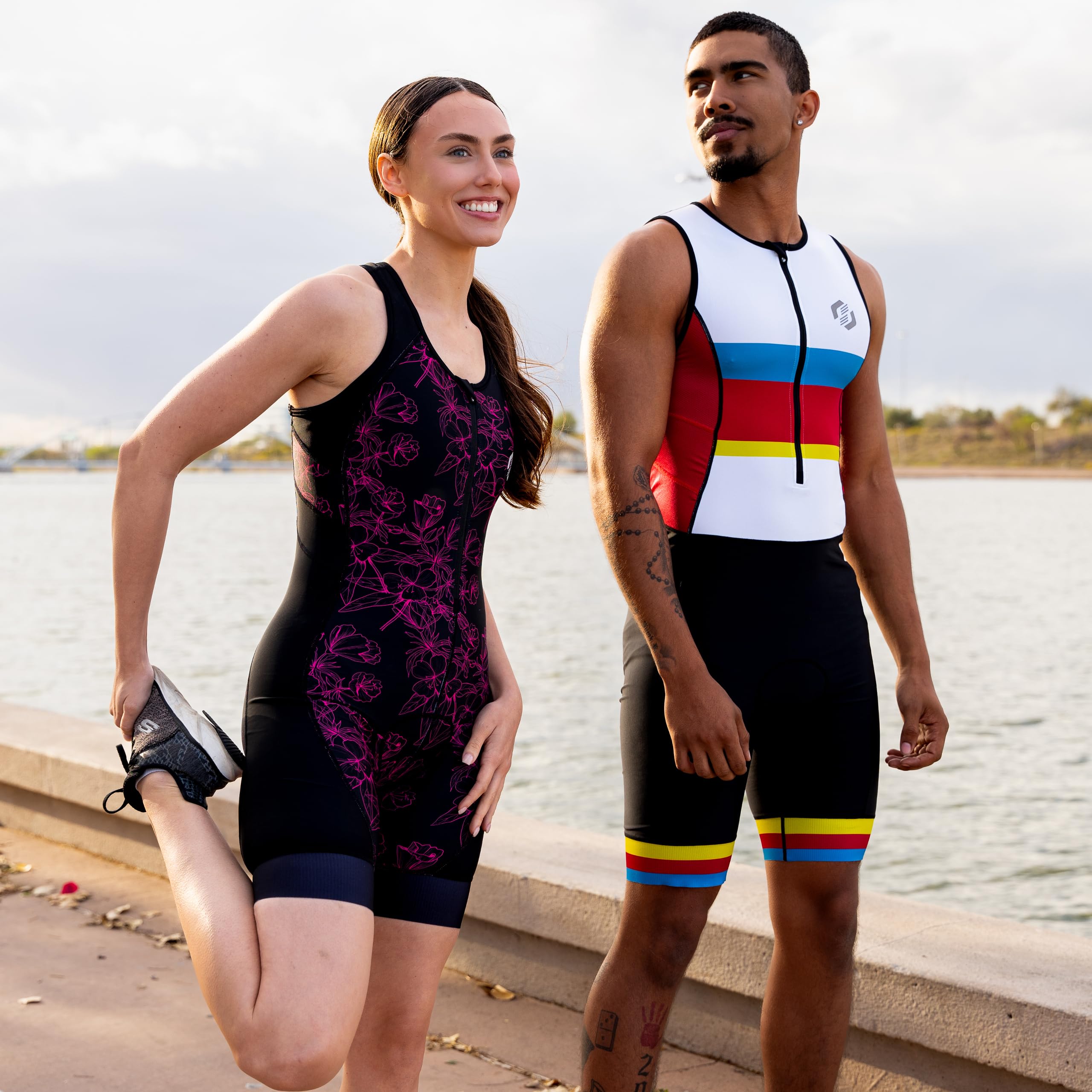 Premium Women's Triathlon Suit - High-Performance One-Piece Trisuit for Female Athletes - Breathable & Quick-Dry Tri Suit for Swimming, Cycling & Running - Ideal for Ironman & Sprint Races