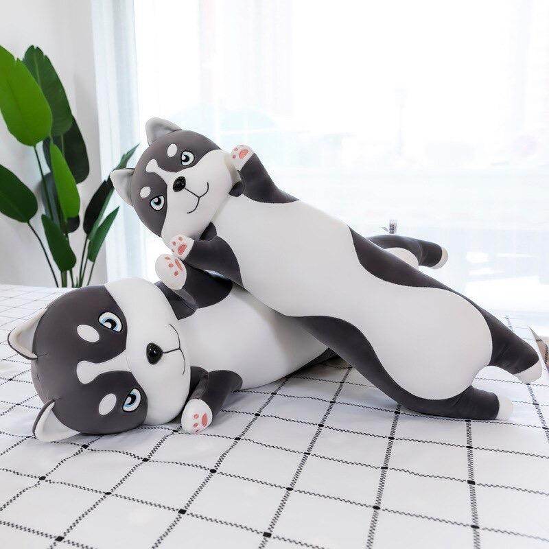 Extra Large Husky Dog Plush Toy - Lifelike Stuffed Animal for Kids & Adults | Perfect for Cuddling, Gifts, and Home Decor