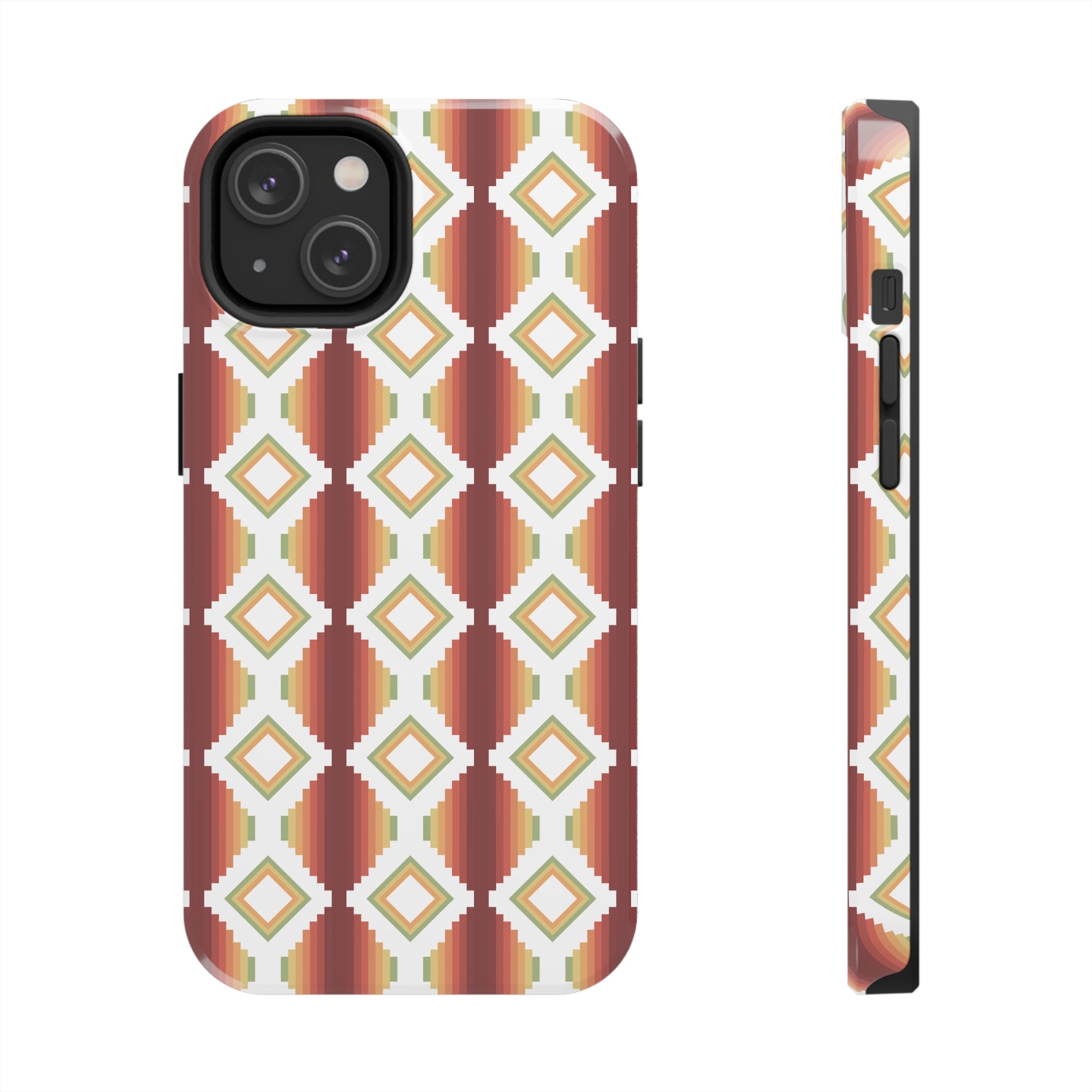Durable Southwestern Rio Boho Hard Phone Case for iPhone & Samsung - Stylish Protection for Travel & Outdoor Adventures
