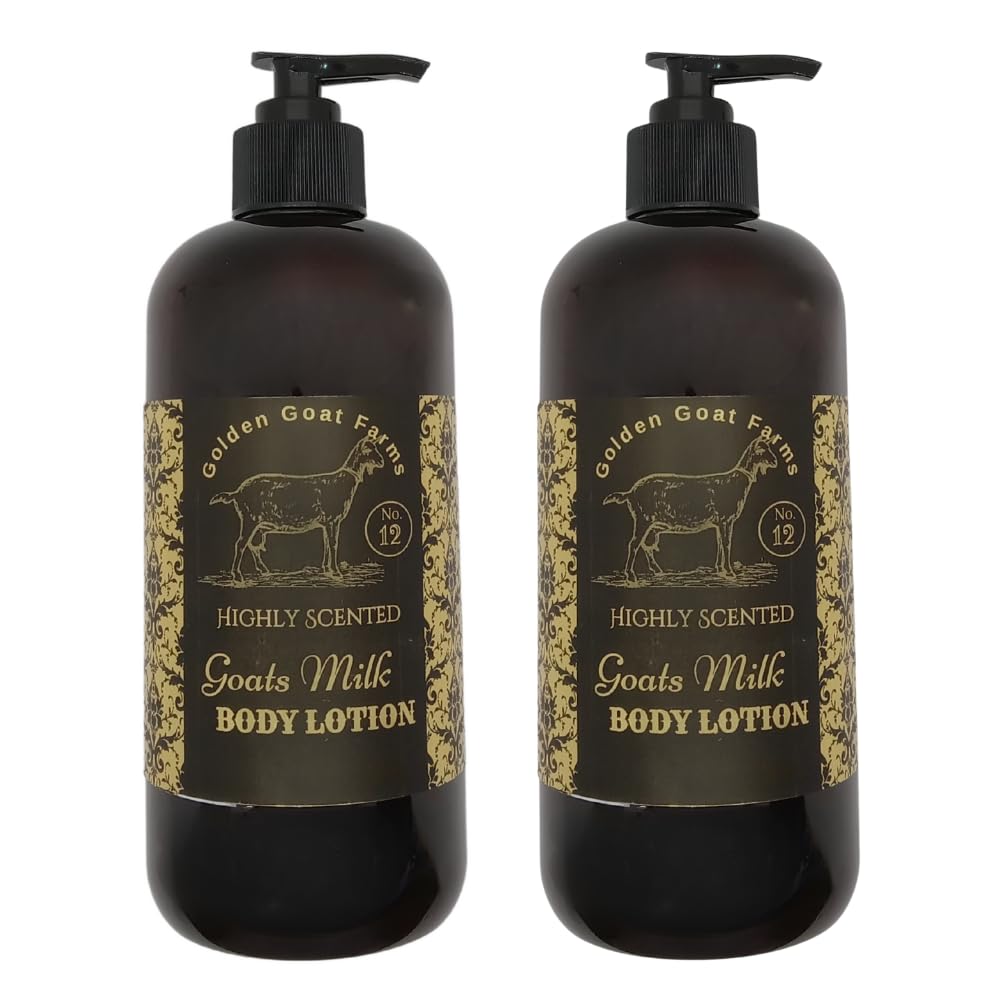 Golden Goat Farms Kiwi Strawberry Scented Body Lotion with Goats Milk - 32 Oz (2 Pack) - Moisturizing & Nourishing for Dry Skin - Perfect for Daily Hydration & Gift Giving