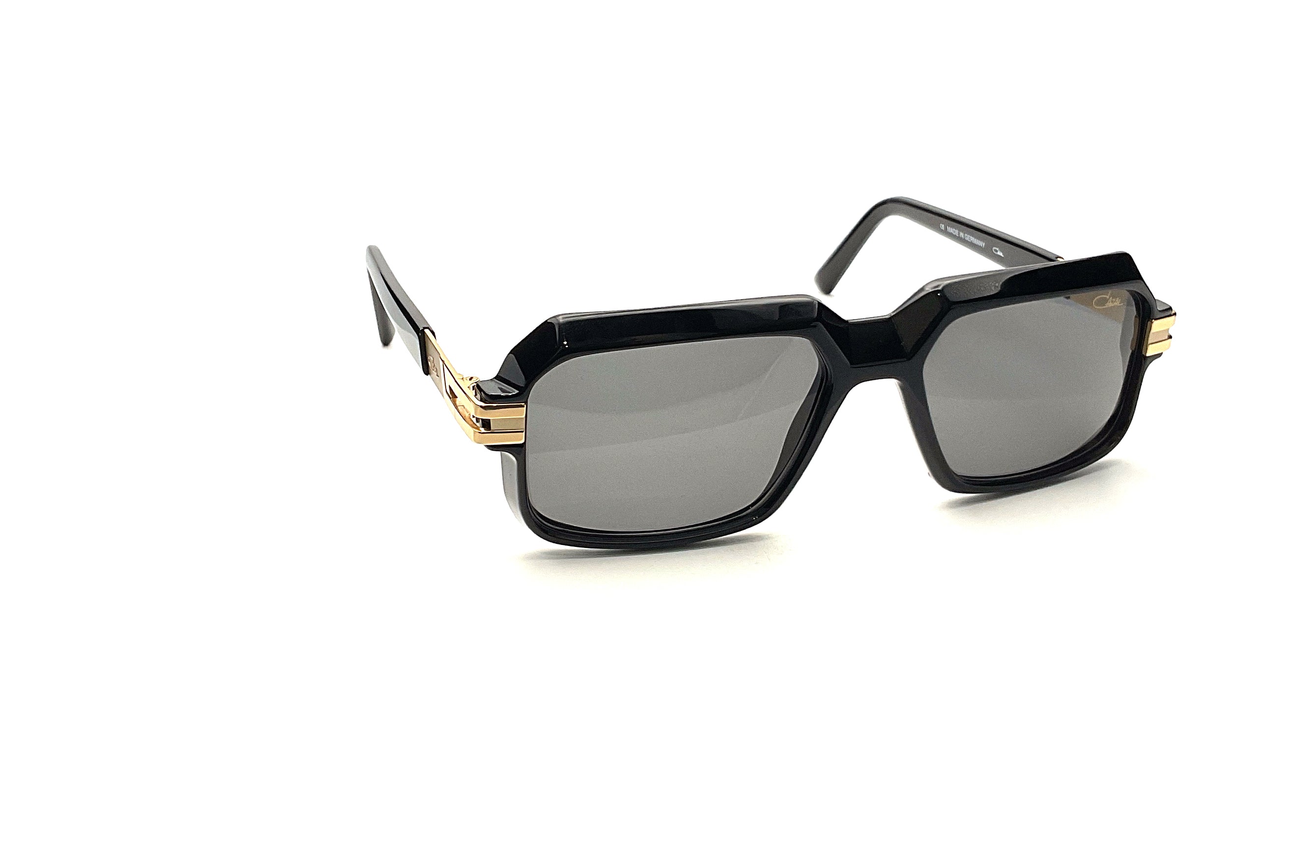 Cazal 6037/3 Sunglasses - Black/Gold Frame, UV Protection, Retro Style for Men & Women - Perfect for Outdoor Activities, Driving, and Fashion Accessories