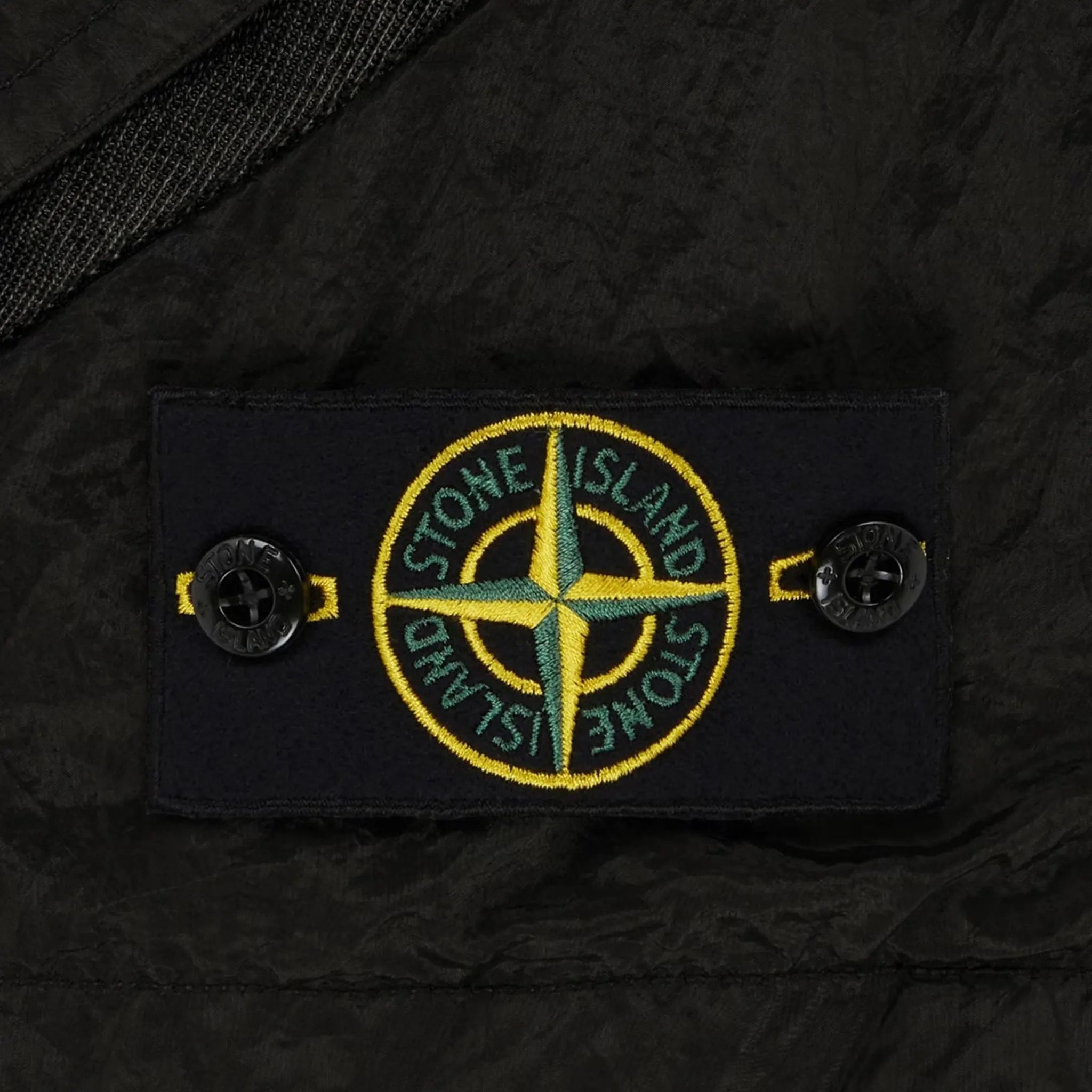 Stone Island Men's Nylon Metal Black Shorts - Lightweight Casual Summer Shorts for Outdoor Activities & Travel