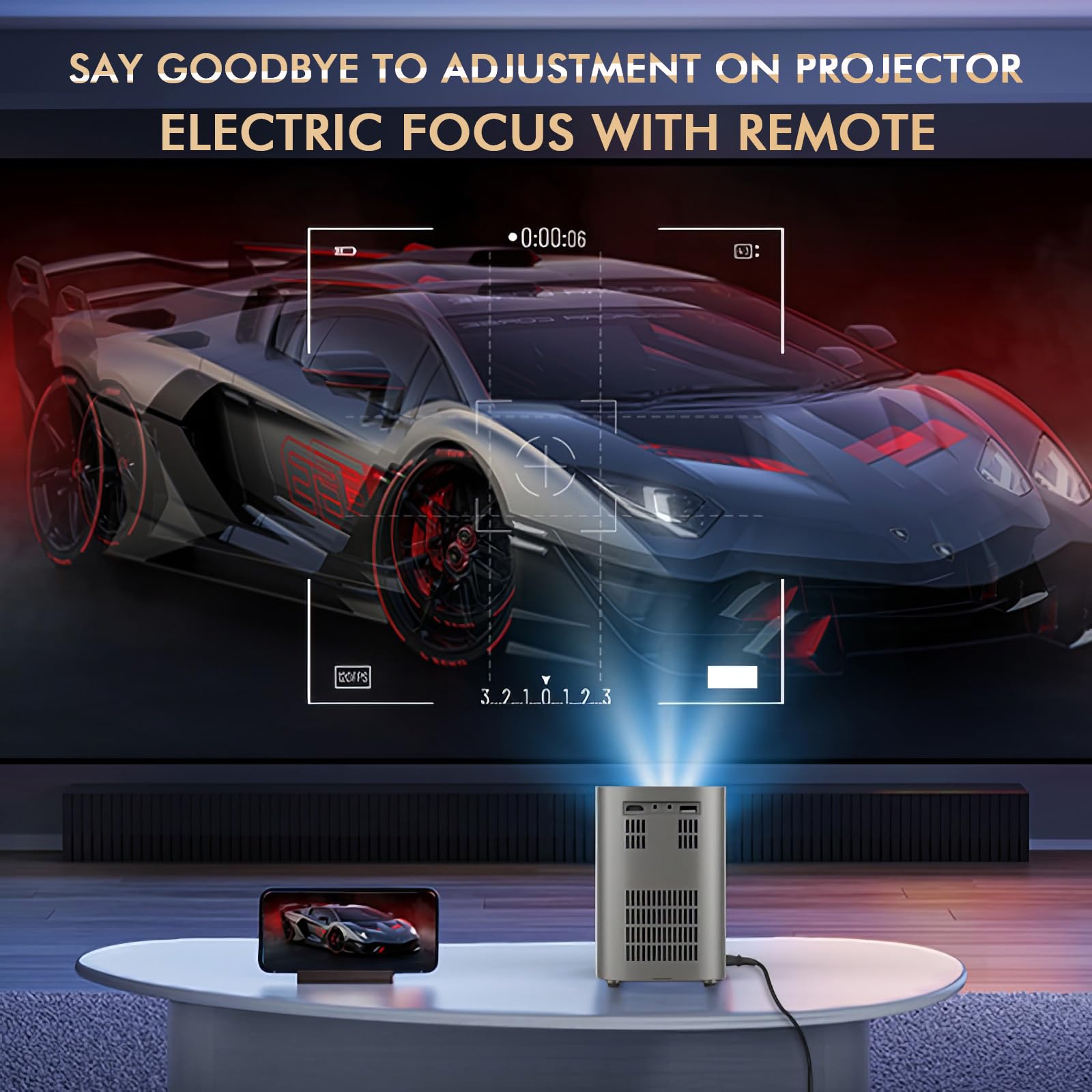 Mini Projector with WiFi & Bluetooth - 300