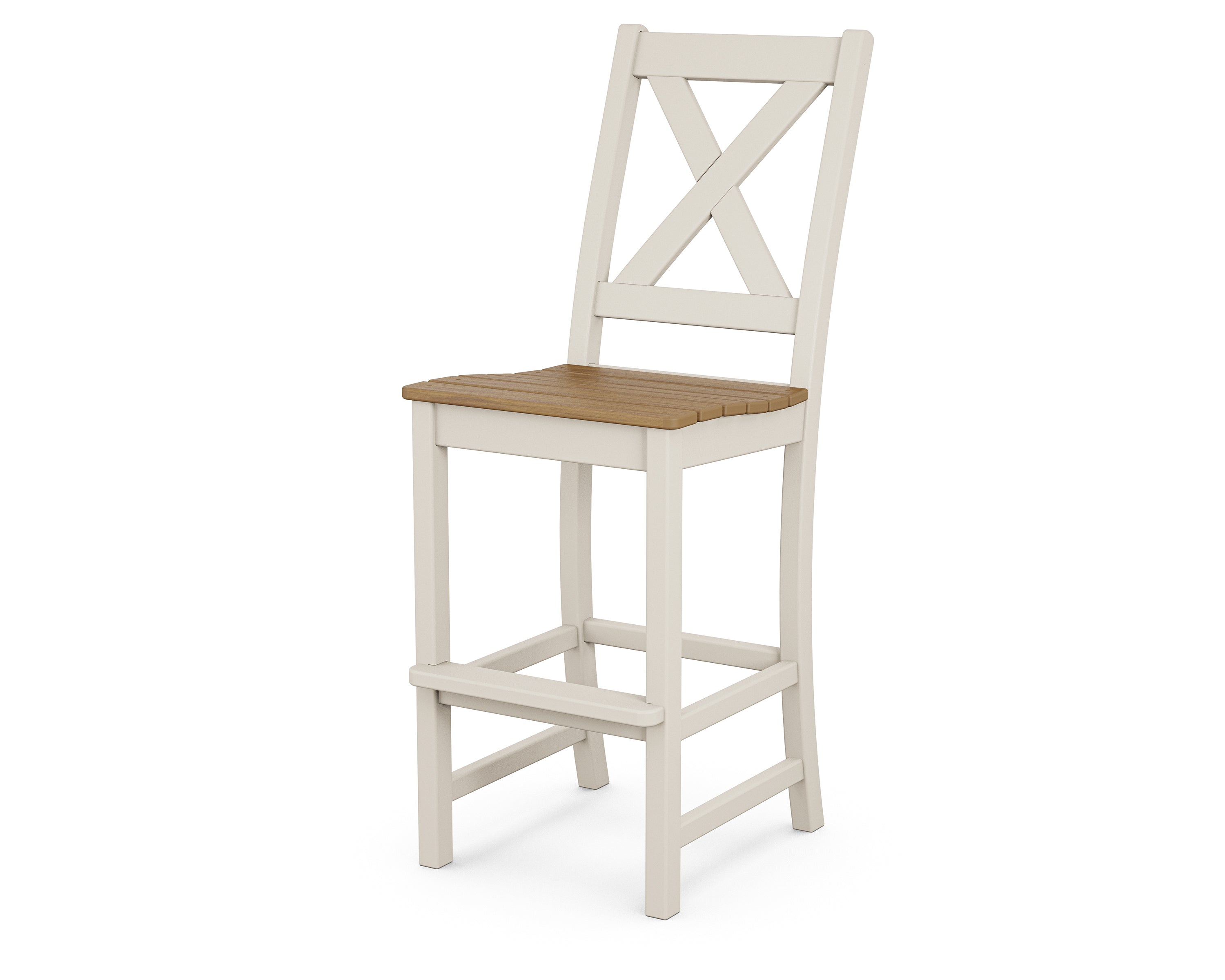 POLYWOOD Braxton Bar Side Chair - Weather-Resistant Outdoor Dining Chair for Patio, Deck, or Poolside - Perfect for Entertaining and Relaxing