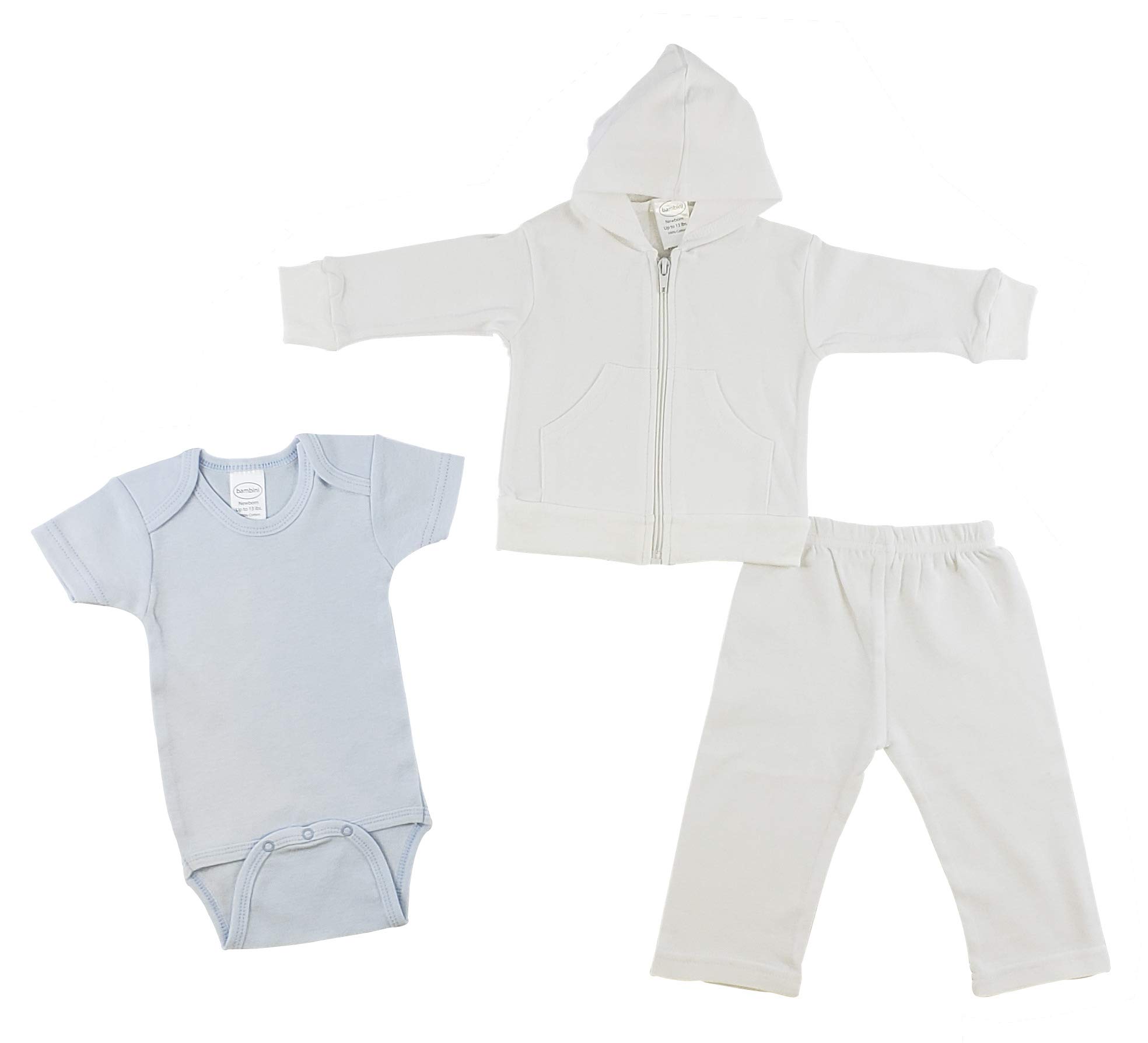 Bambini Baby Clothes Set - Soft Infant Sweatshirt, Onesie & Pants (3-Piece Outfit) | Cozy Winter Wear for Newborns & Toddlers | Perfect for Playdates, Family Photos & Everyday Comfort