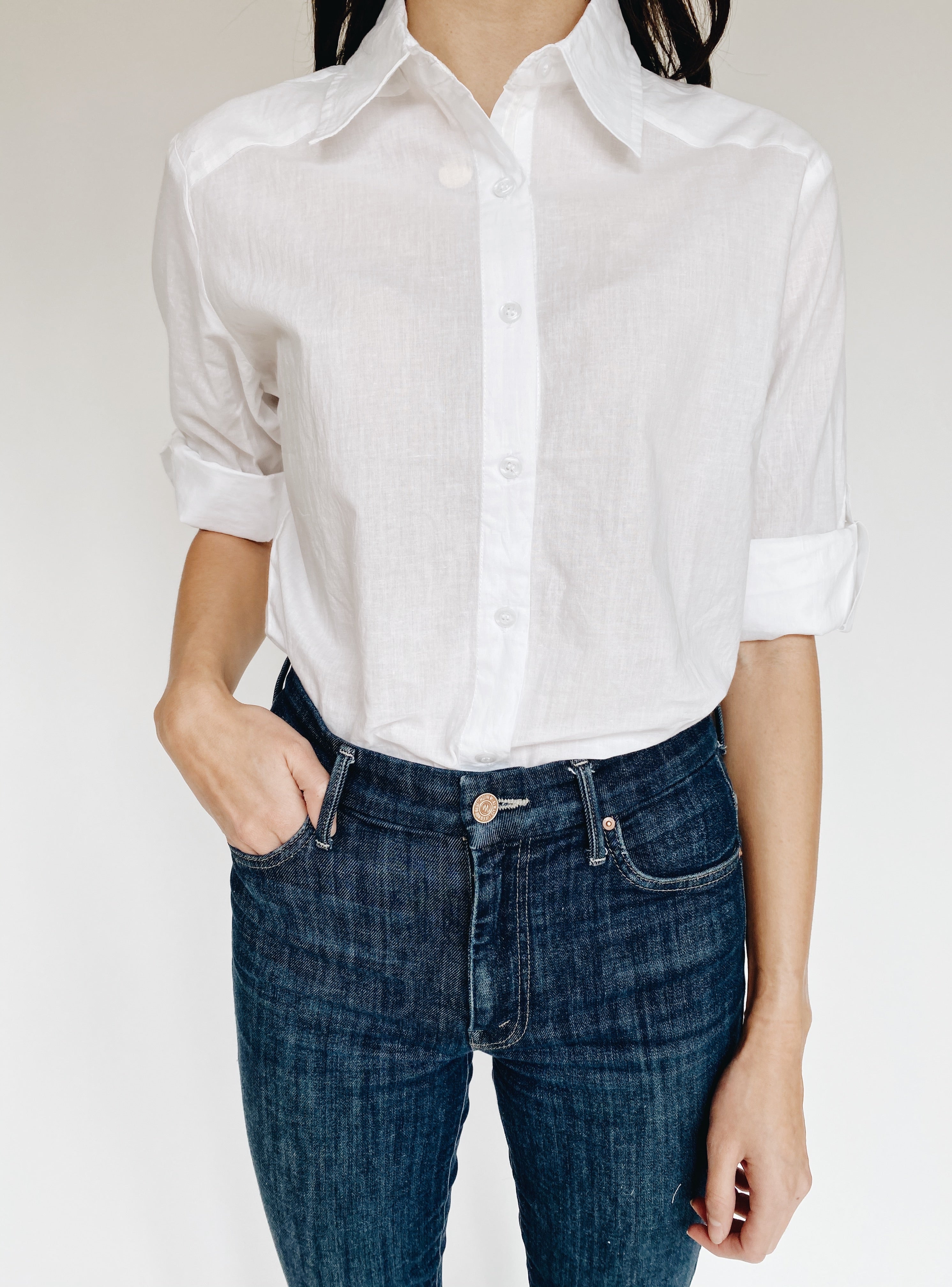 Classic White Button Down Shirt for Men - Slim Fit Formal Dress Shirt - Office, Business, Wedding & Casual Wear