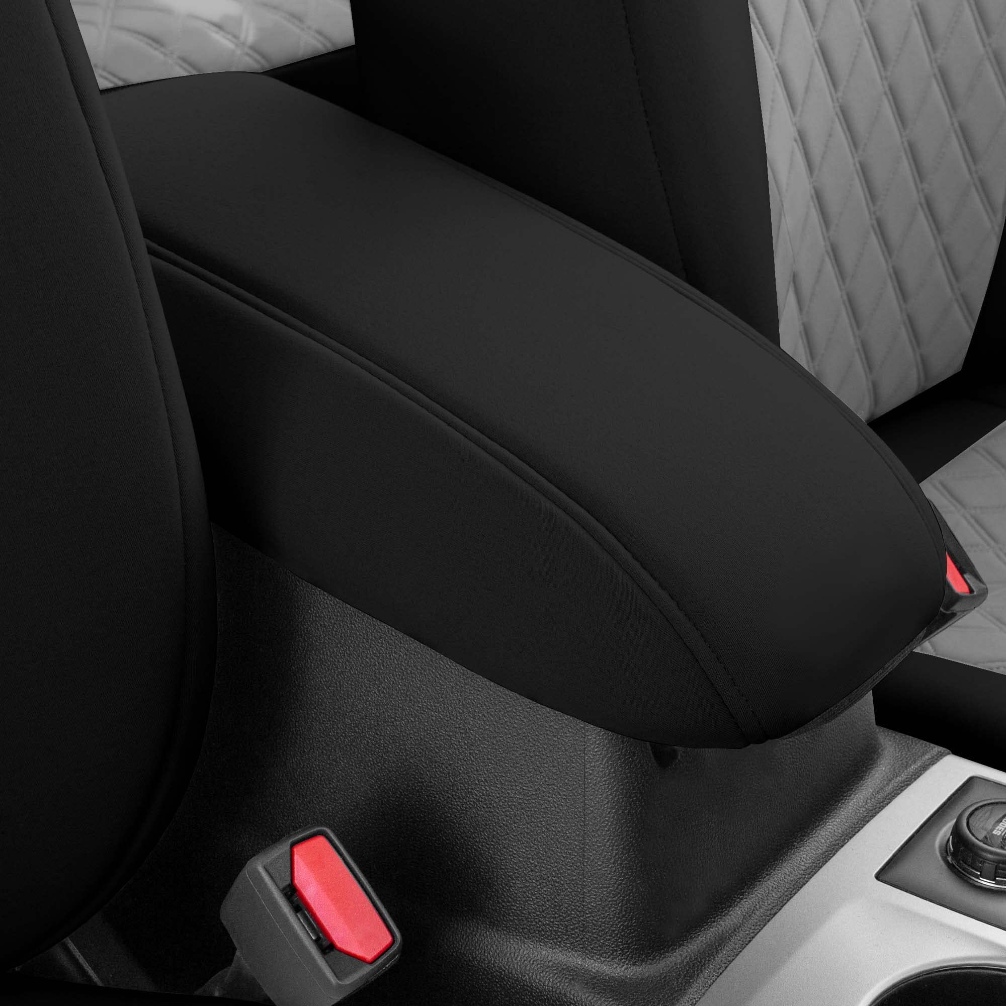 FH Group Custom Fit Neoprene Seat Covers for 2021-2022 Ford Bronco Sport - Water Resistant Neosupreme Full Set (Gray) | Perfect for Off-Roading, Camping & Daily Commute