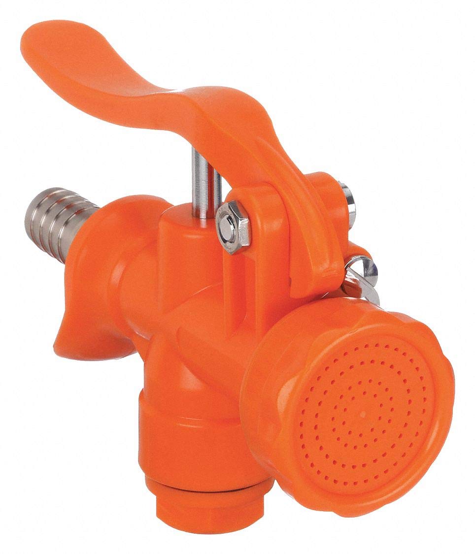 Industrial Grade Water Nozzle - Heavy Duty Safety Orange Spray Nozzle for Garden Hose, Car Washing, Pressure Cleaning & Outdoor Use