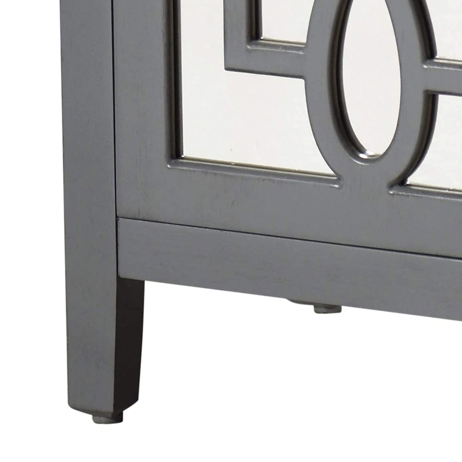 Roxie Rose 30.5 Inch Grey Nightstand with Drawer - Modern Bedside Table for Bedroom, Living Room, or Guest Room