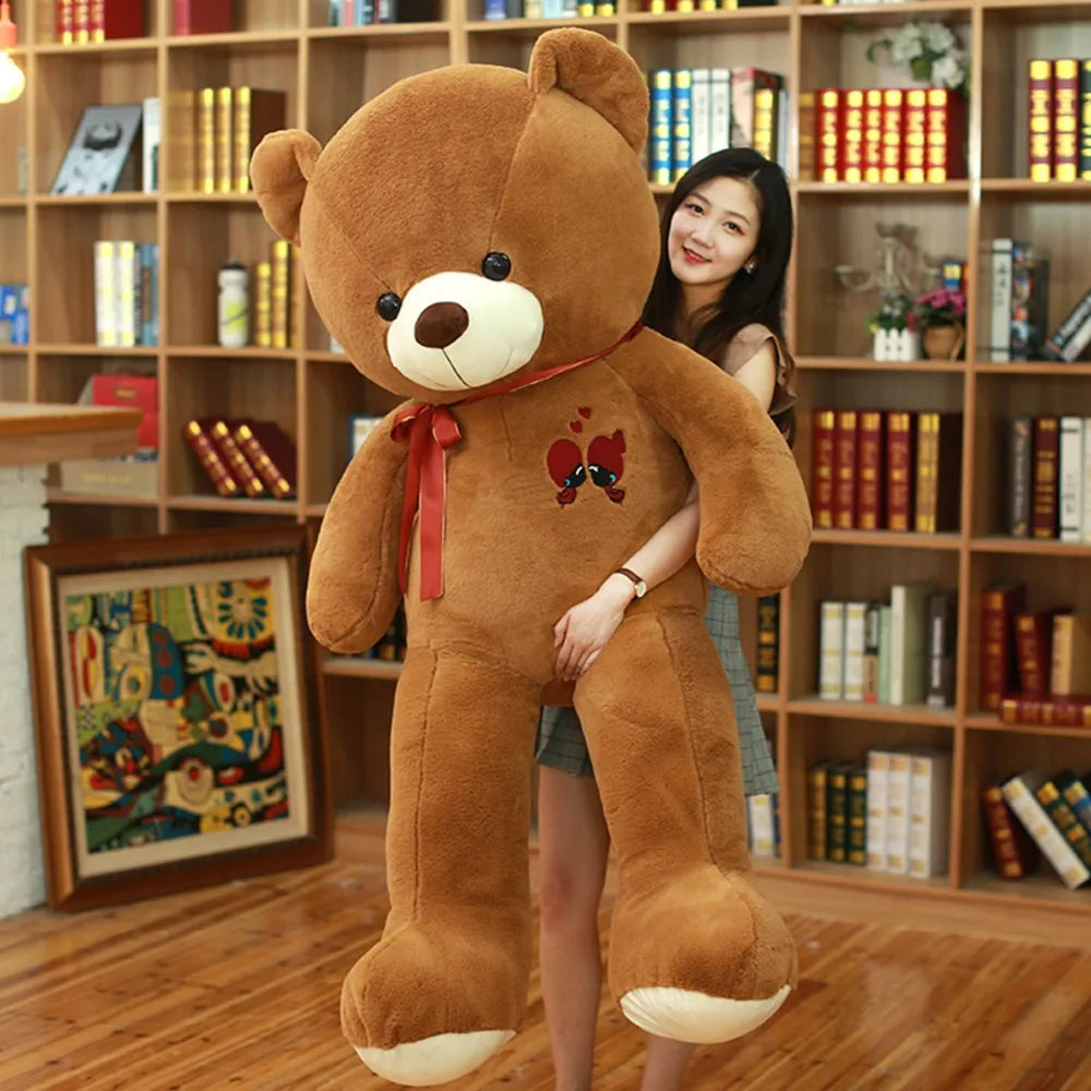 60-100CM Large Teddy Bear Plush Toy - Soft Giant Stuffed Animal Doll for Kids, Birthday Gift for Girlfriend, Valentine's Day Present - Perfect for Cuddling, Nursery Decor, and Special Occasions