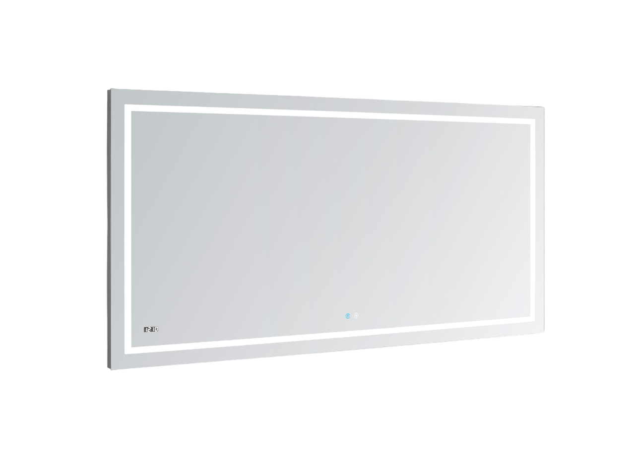 Aquadom Daytona 60x36 Inch LED Bathroom Mirror with Lights - Modern Vanity Mirror for Makeup, Shaving & Home Decor (Wall Mount or Freestanding)