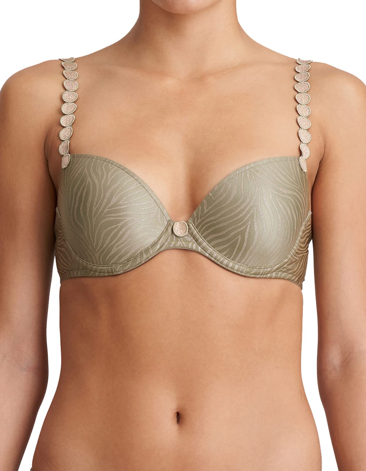 Marie Jo L'Aventure Tom 0120822 Women's Golden Olive Wired Padded Bra - Comfortable & Supportive Underwire Bra for Everyday Wear & Special Occasions