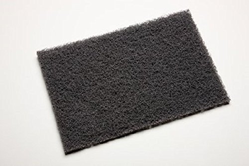 Scotch-Brite 7446 Medium Grit Silicon Carbide Abrasive Hand Pads - Gray Color (Pack of 40) - Perfect for Metal Polishing, Wood Sanding & Surface Preparation