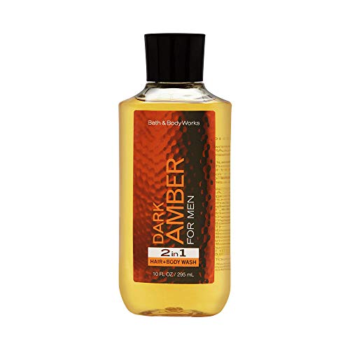 Bath & Body Works Dark Amber Scented Hair & Body Wash for Women & Men - Luxurious Moisturizing Shower Gel for Dry Skin, Relaxing Aromatherapy Bath Time