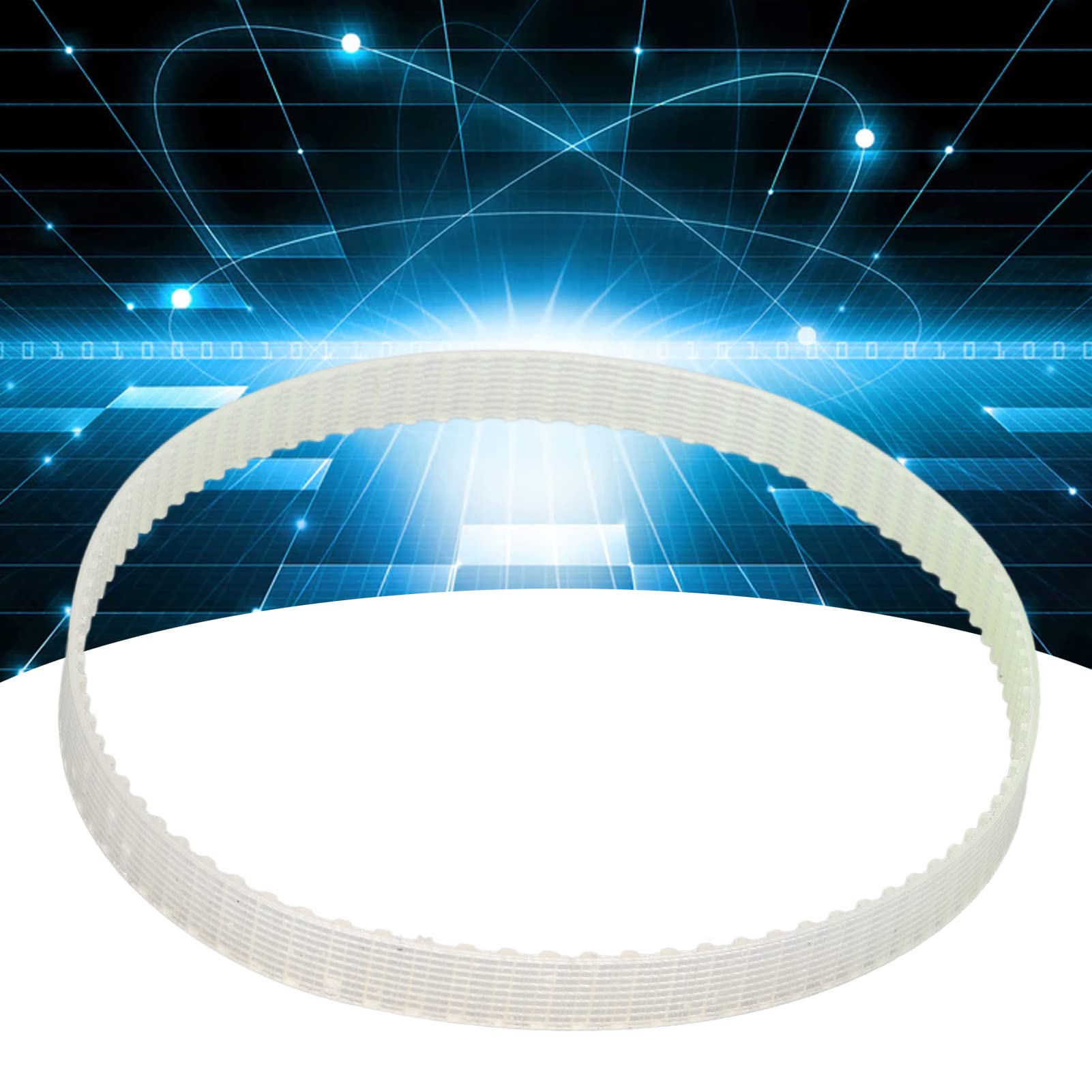 90 Teeth Mini Lathe Belt Replacement - Transparent Timing Drive Belt for 0618 & 0618-3B Lathes - Perfect for Woodworking, Metalworking & DIY Projects
