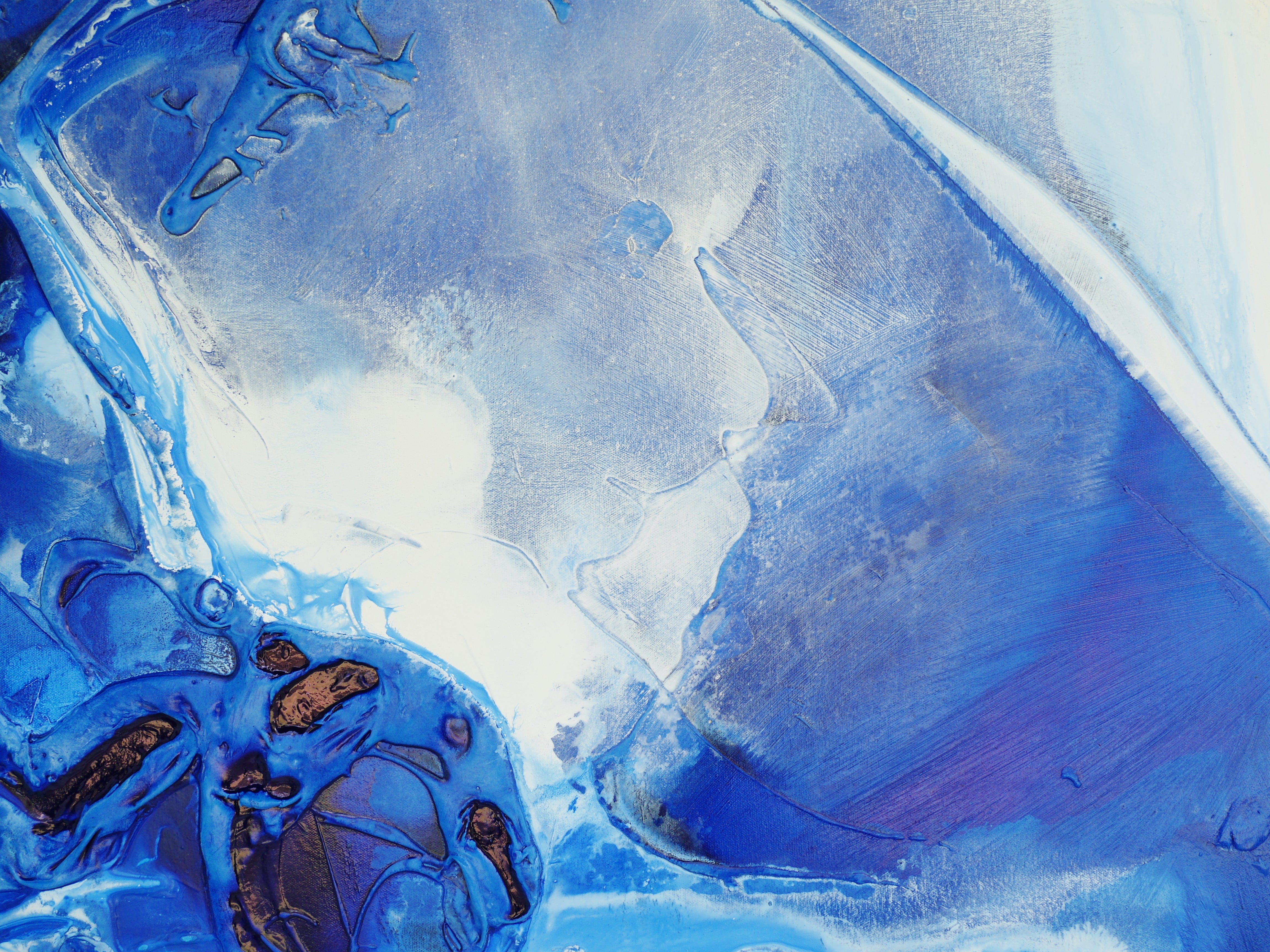 Blue Bay 190cm x 100cm Textured Abstract Canvas Wall Art - Modern Home Decor for Living Room, Bedroom & Office