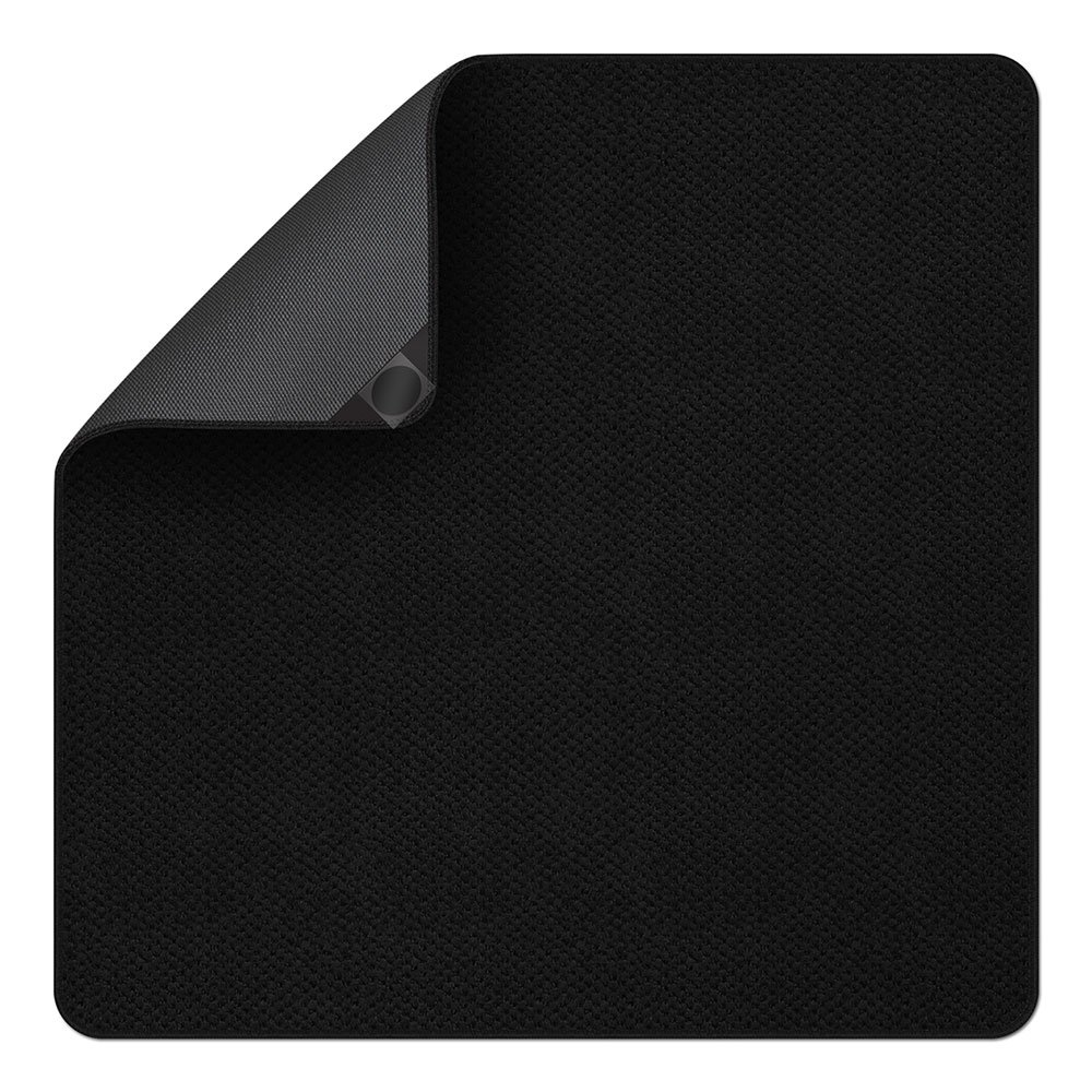Non-Slip Stair Treads Rug - Black 3x3 Feet - Washable & Durable Carpet for Stairs, Landings, and High-Traffic Areas - Perfect for Homes, Offices, and Entryways