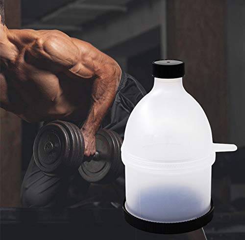 Premium Protein Powder Funnel & Storage Container - 2 Pack for Easy Supplement Scooping & Organization - Perfect for Gym, Kitchen & Travel